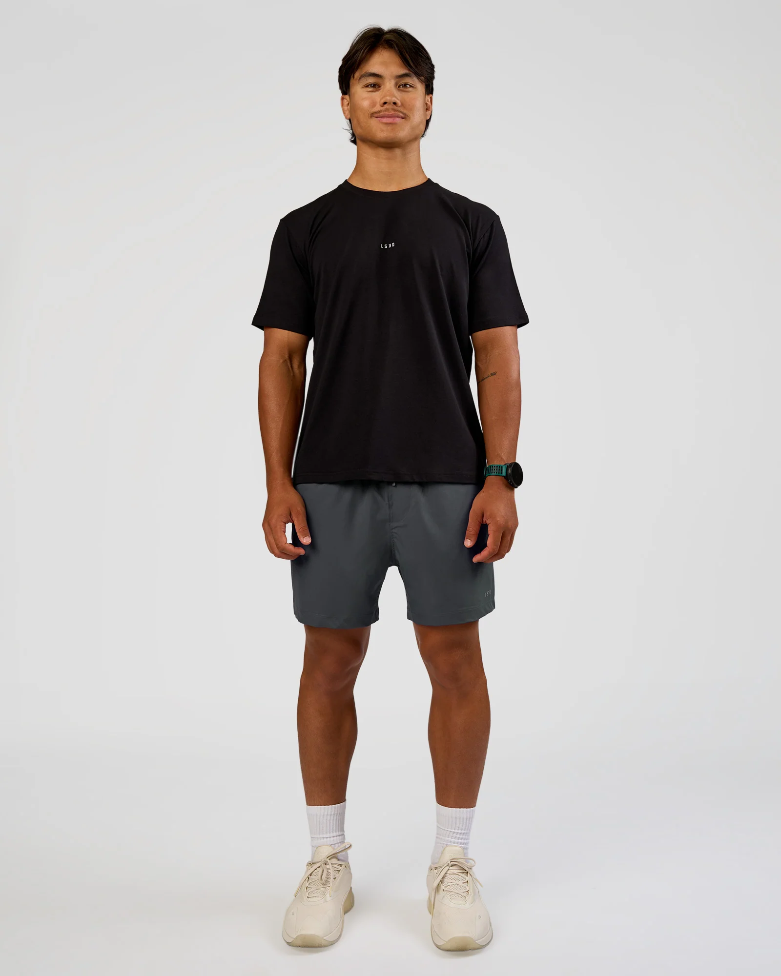 Base Heavyweight FLXCotton Tee Regular Fit -8cm - Black - Image 5