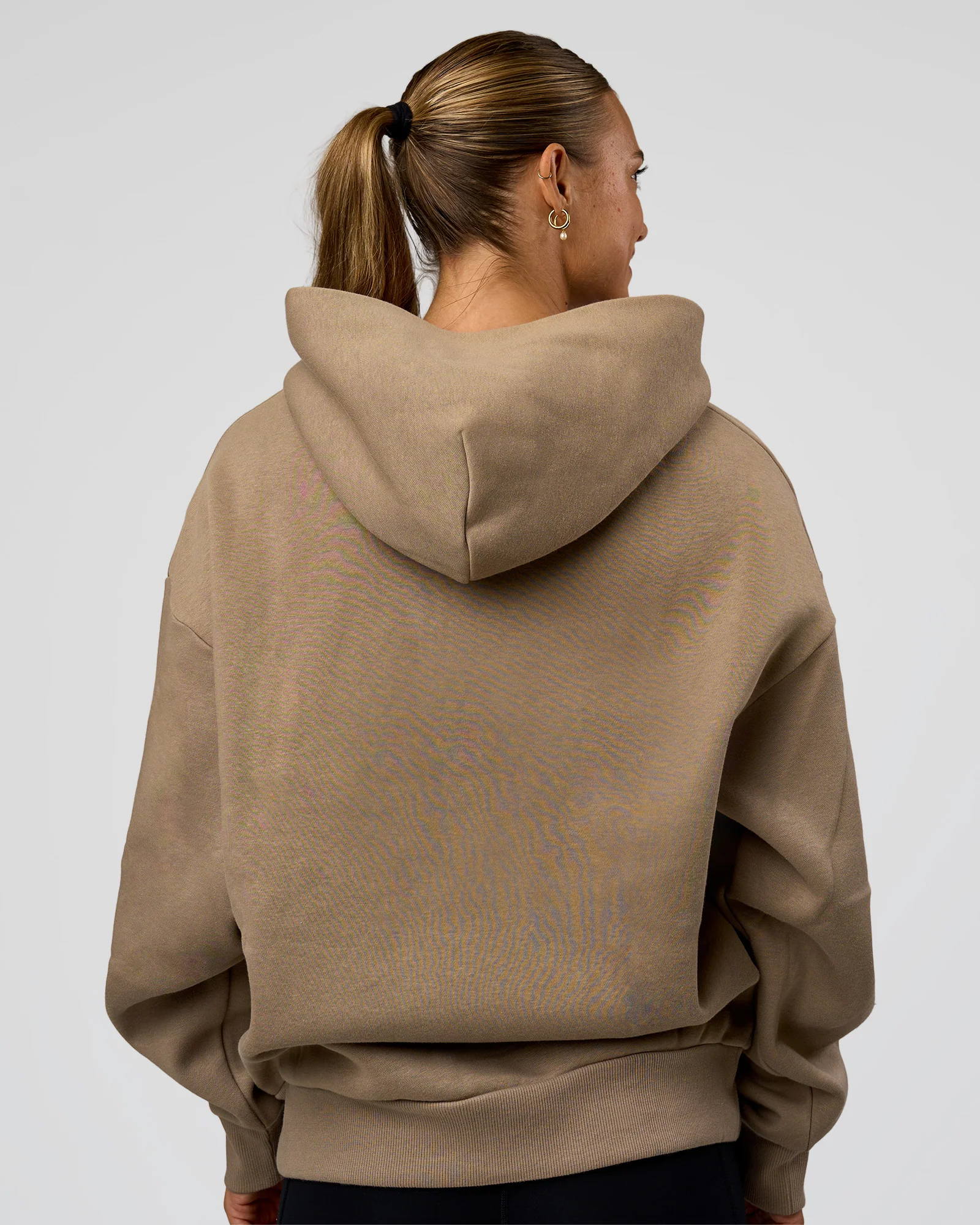 Base Oversized Hoodie - Taupe Ash - Image 8