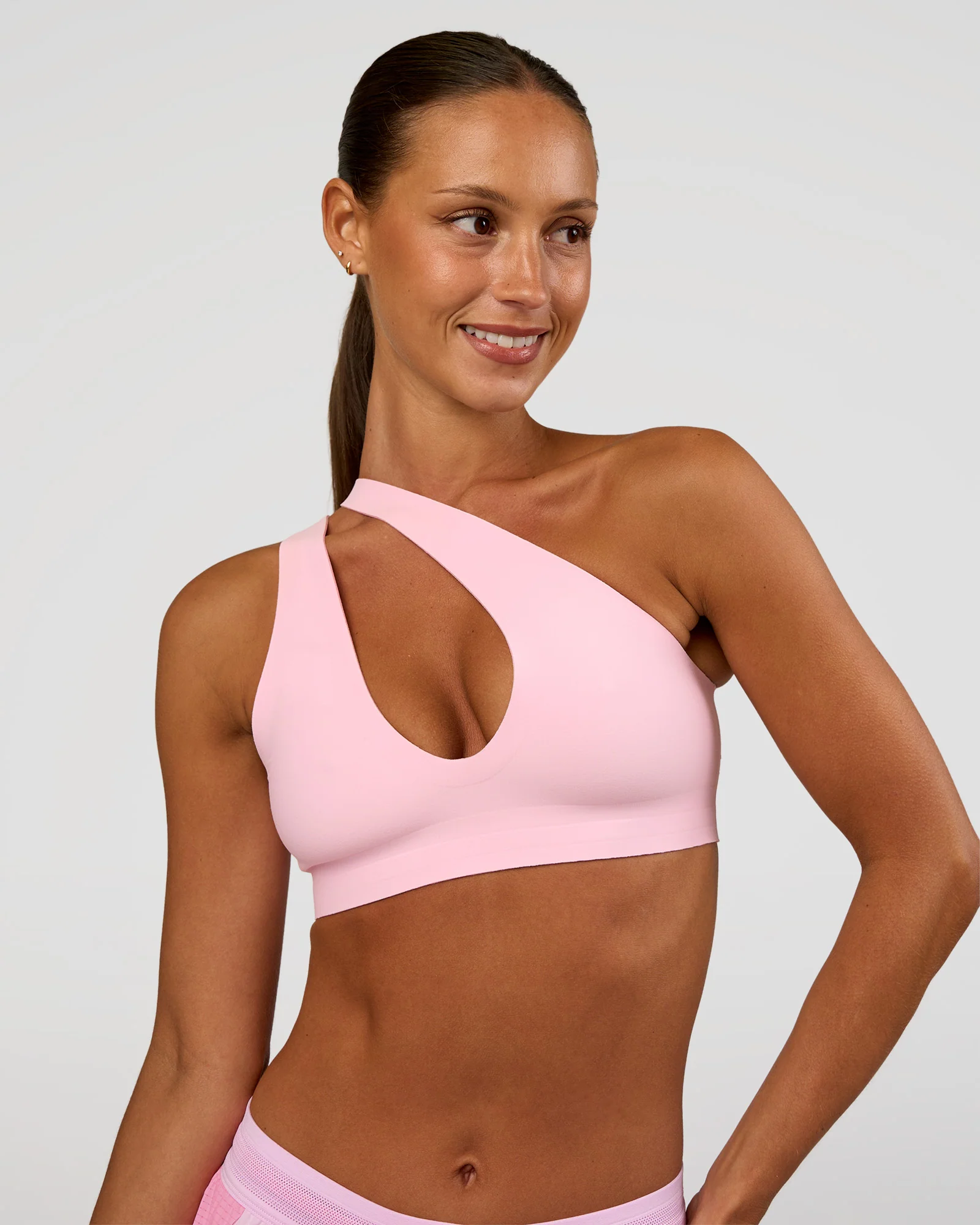 Bend & FLX Plunge Sports Bra - Marshmallow - Image 8