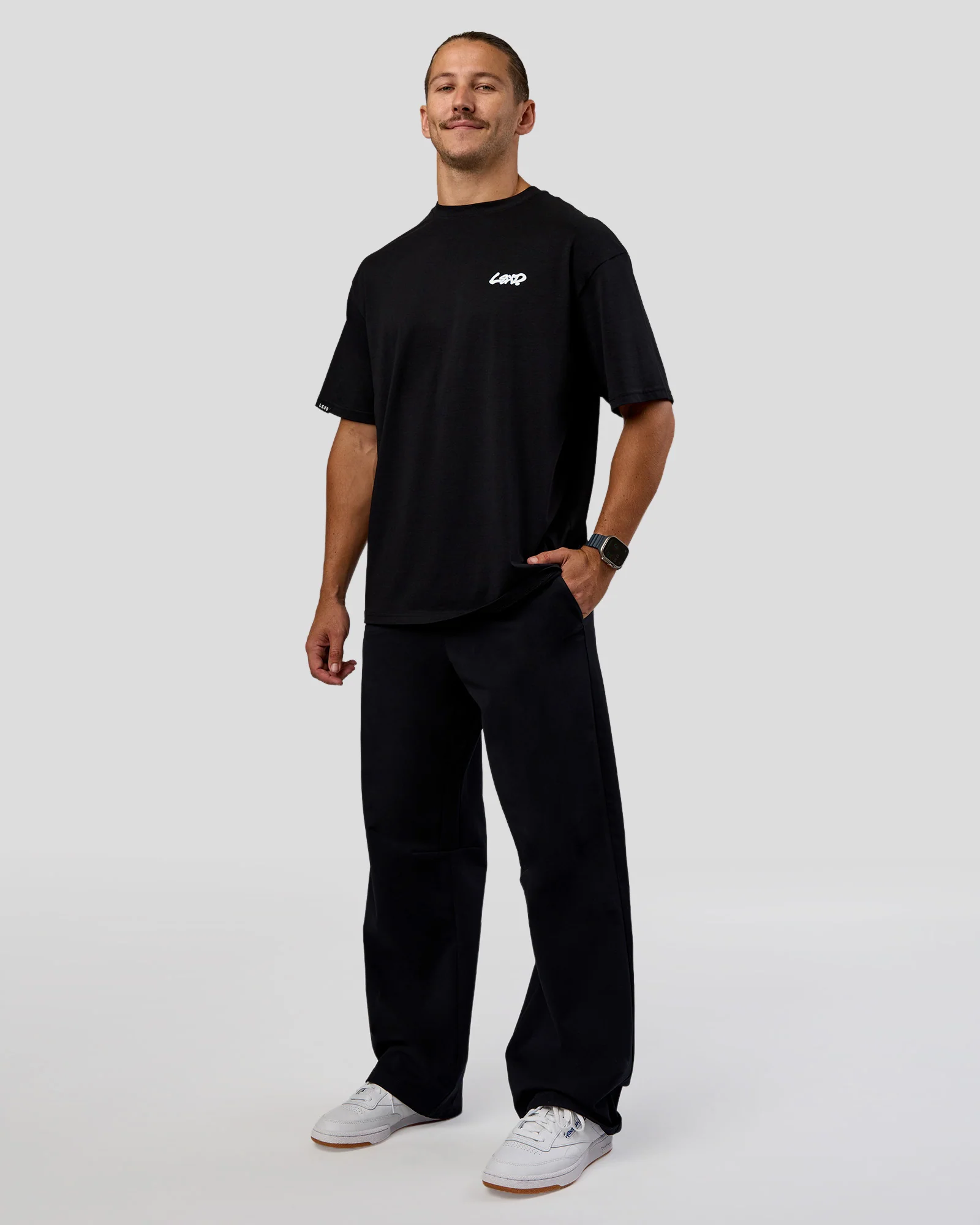 Break Through FLXCotton Oversized Tee - Black-Open Air - Image 2