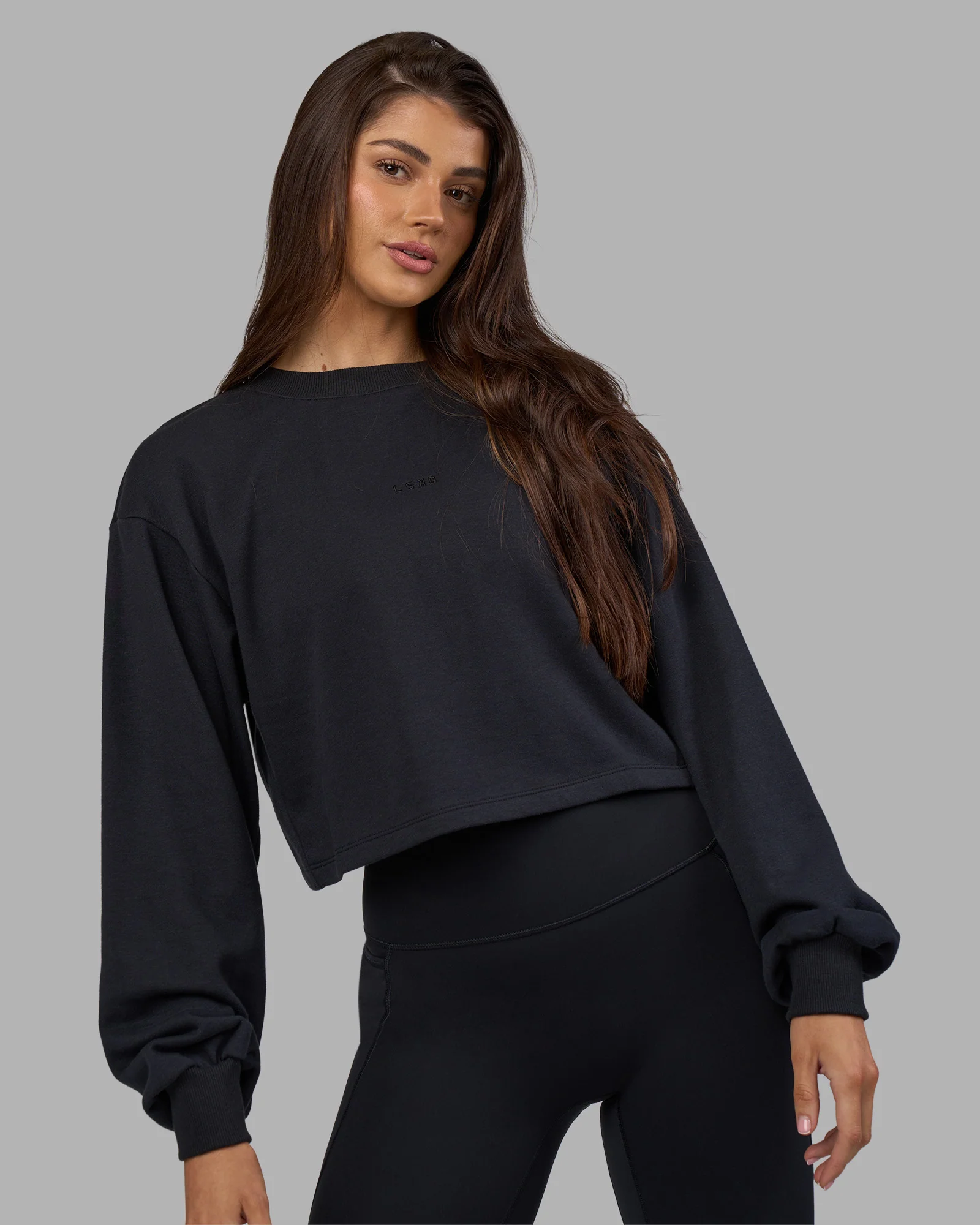 Breeze Open Back Sweater - Black-Black - Image 2