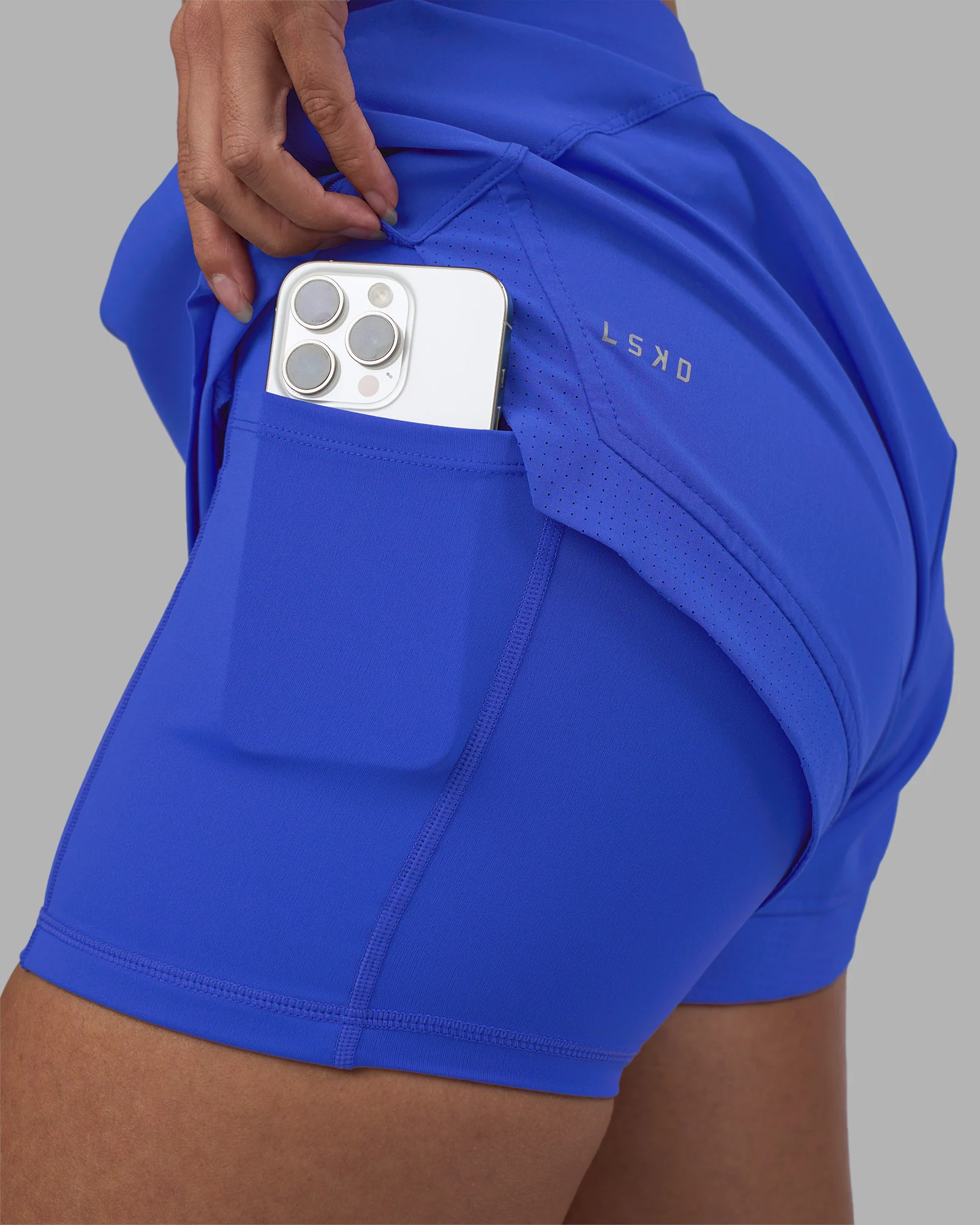 Challenger 3" Lined Performance Short - Power Cobalt - Image 3