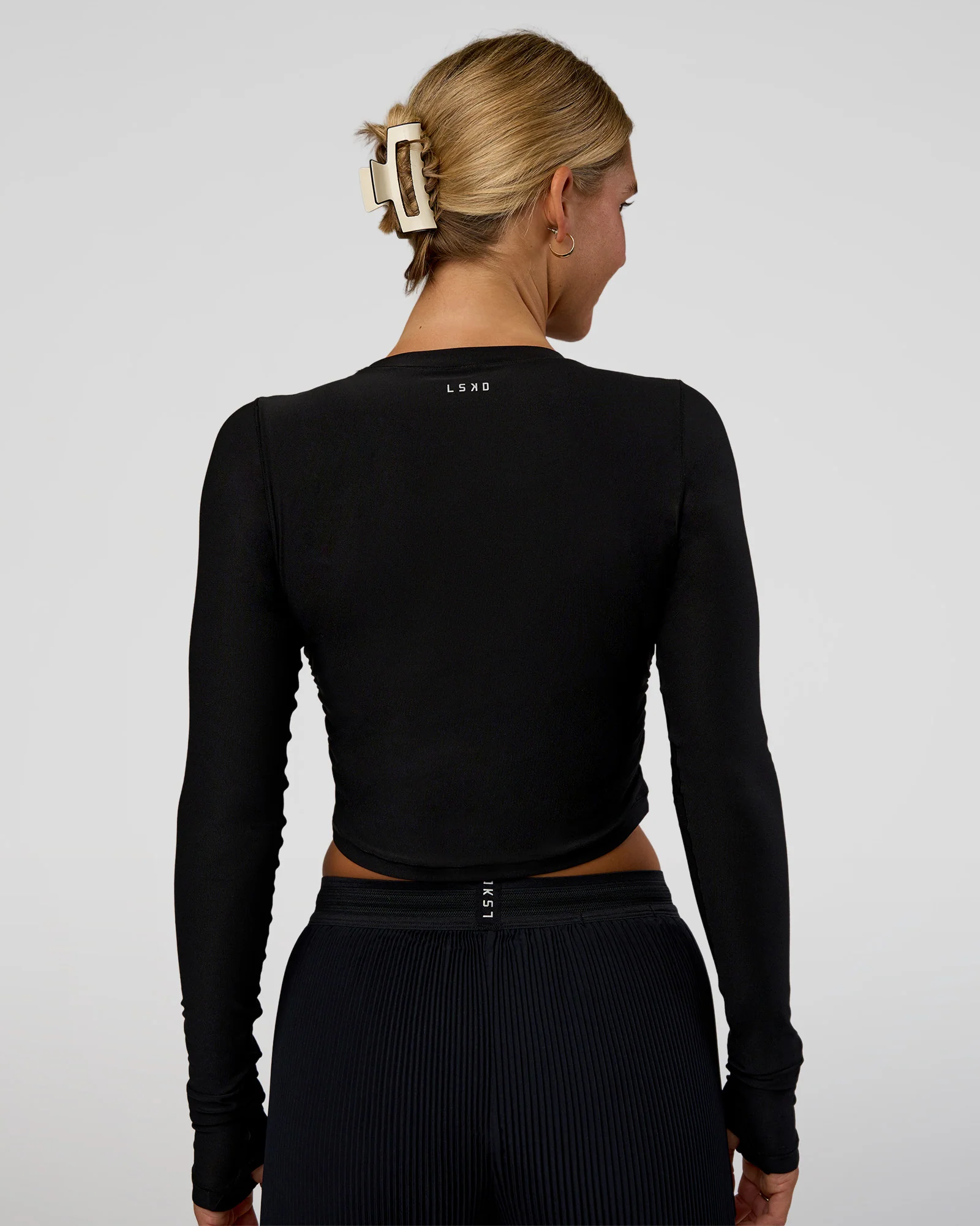 Clarity Long Sleeve Tee - Black - Image 4