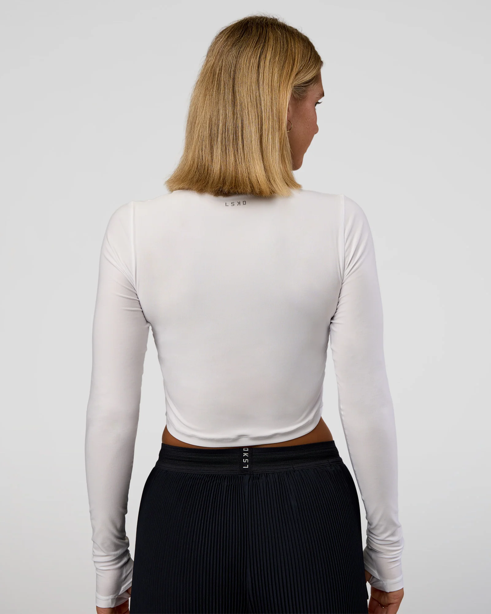 Clarity Long Sleeve Tee - White - Image 4
