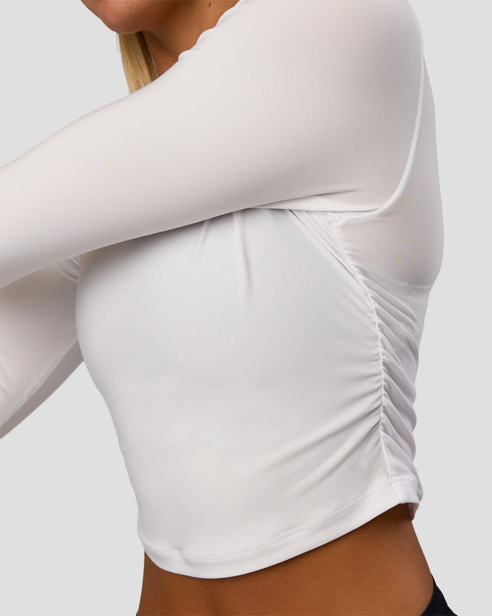 Clarity Long Sleeve Tee - White - Image 6