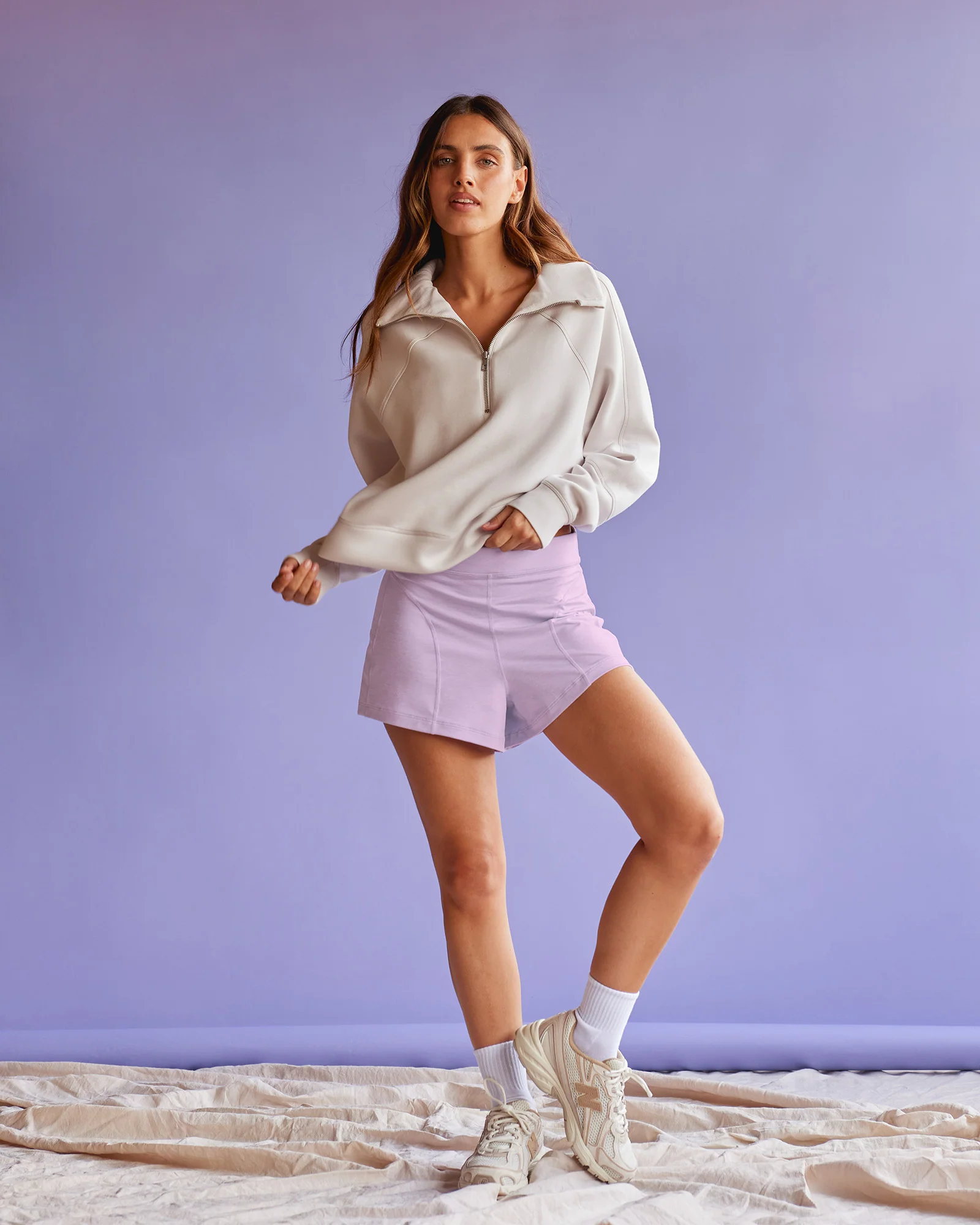 Elevate SoftTouch 1/2 Zip Sweater - Clay-Clay - Image 4