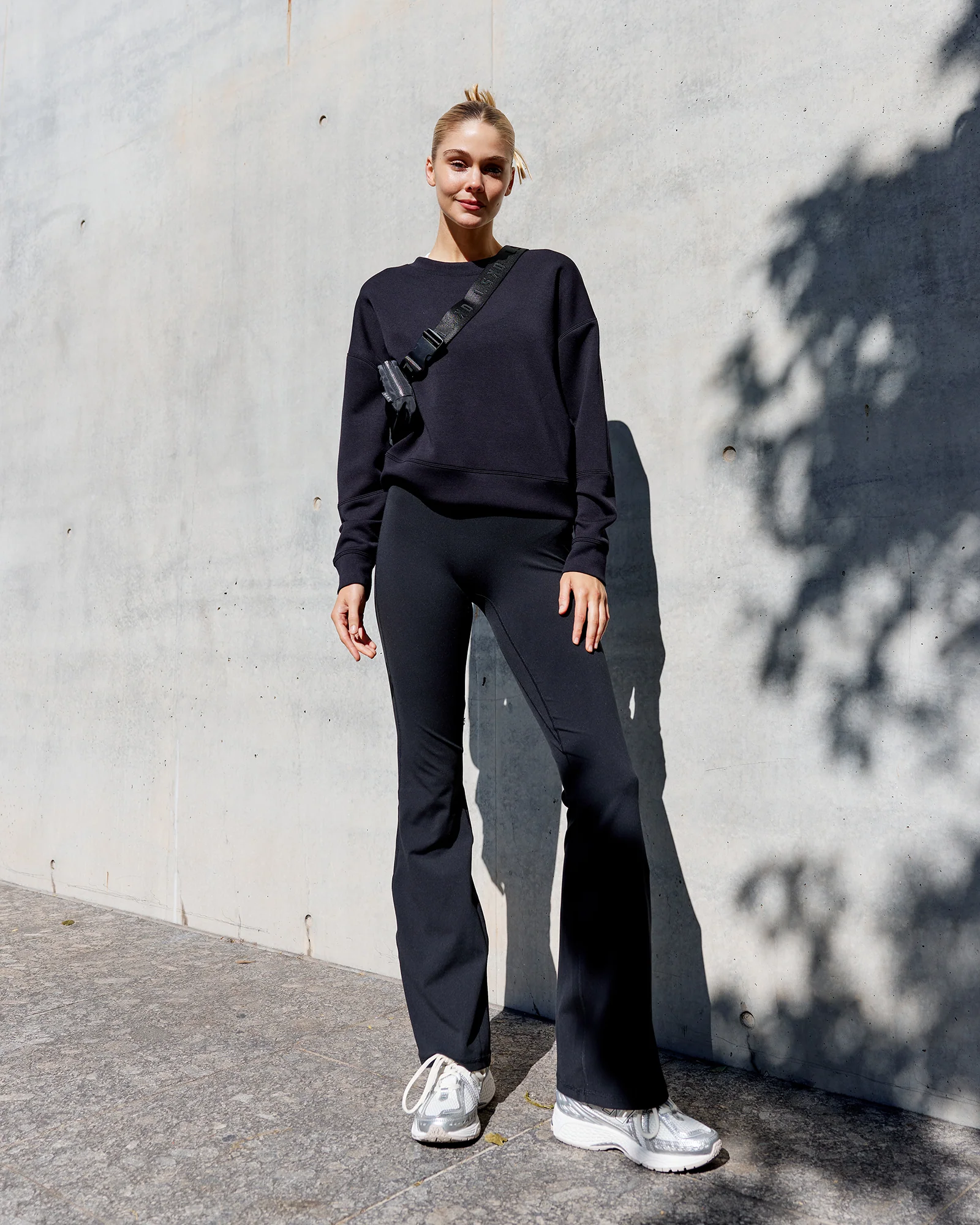 Elevate SoftTouch Crew Neck Sweater - Black-Black - Image 2