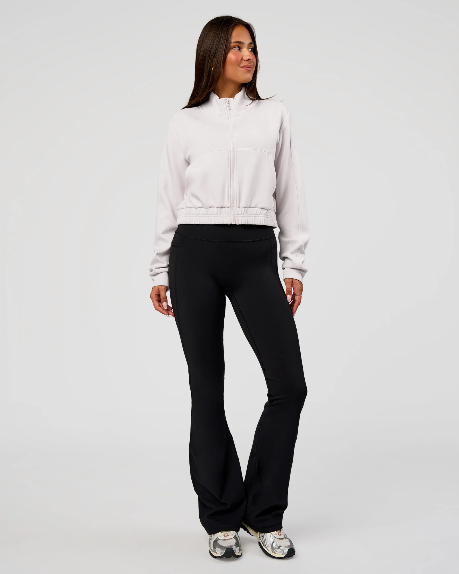 Elevate SoftTouch Cropped Full Zip Jacket - Clay - Image 6