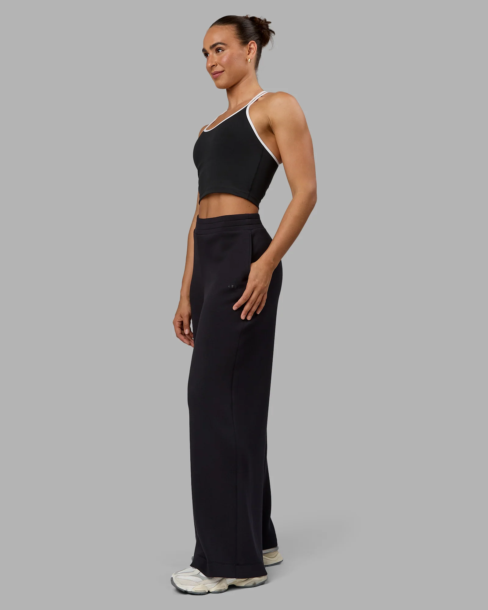 Elevate SoftTouch Wide Leg Pant - Black-Black - Image 2