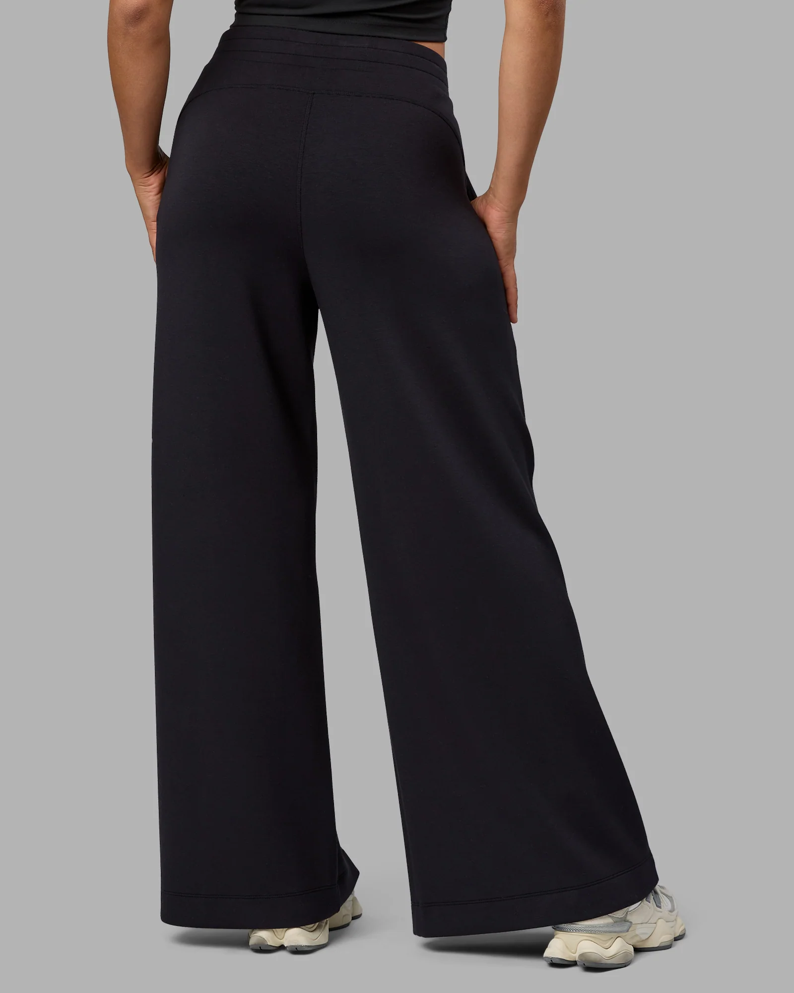 Elevate SoftTouch Wide Leg Pant - Black-Black - Image 3