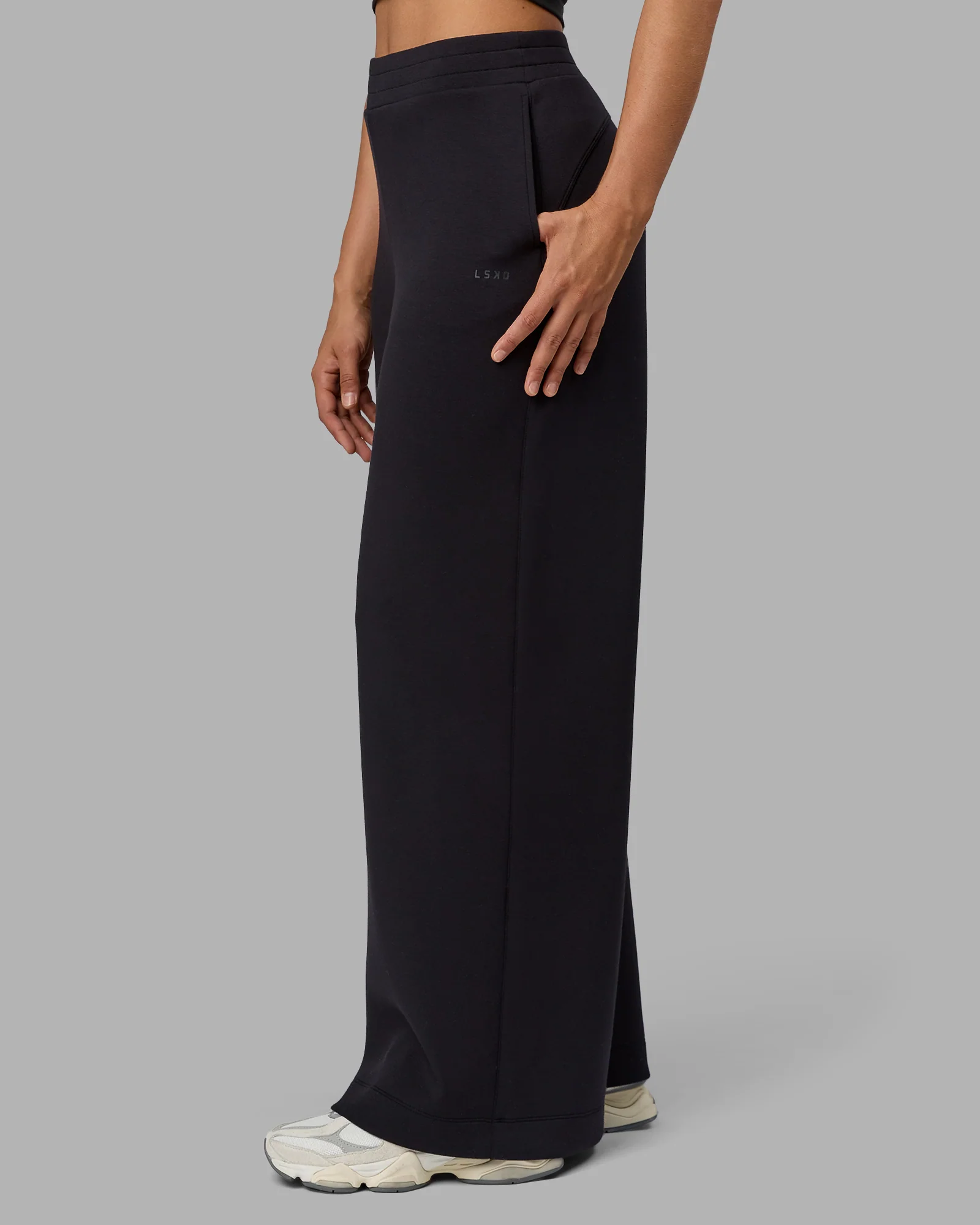 Elevate SoftTouch Wide Leg Pant - Black-Black - Image 8