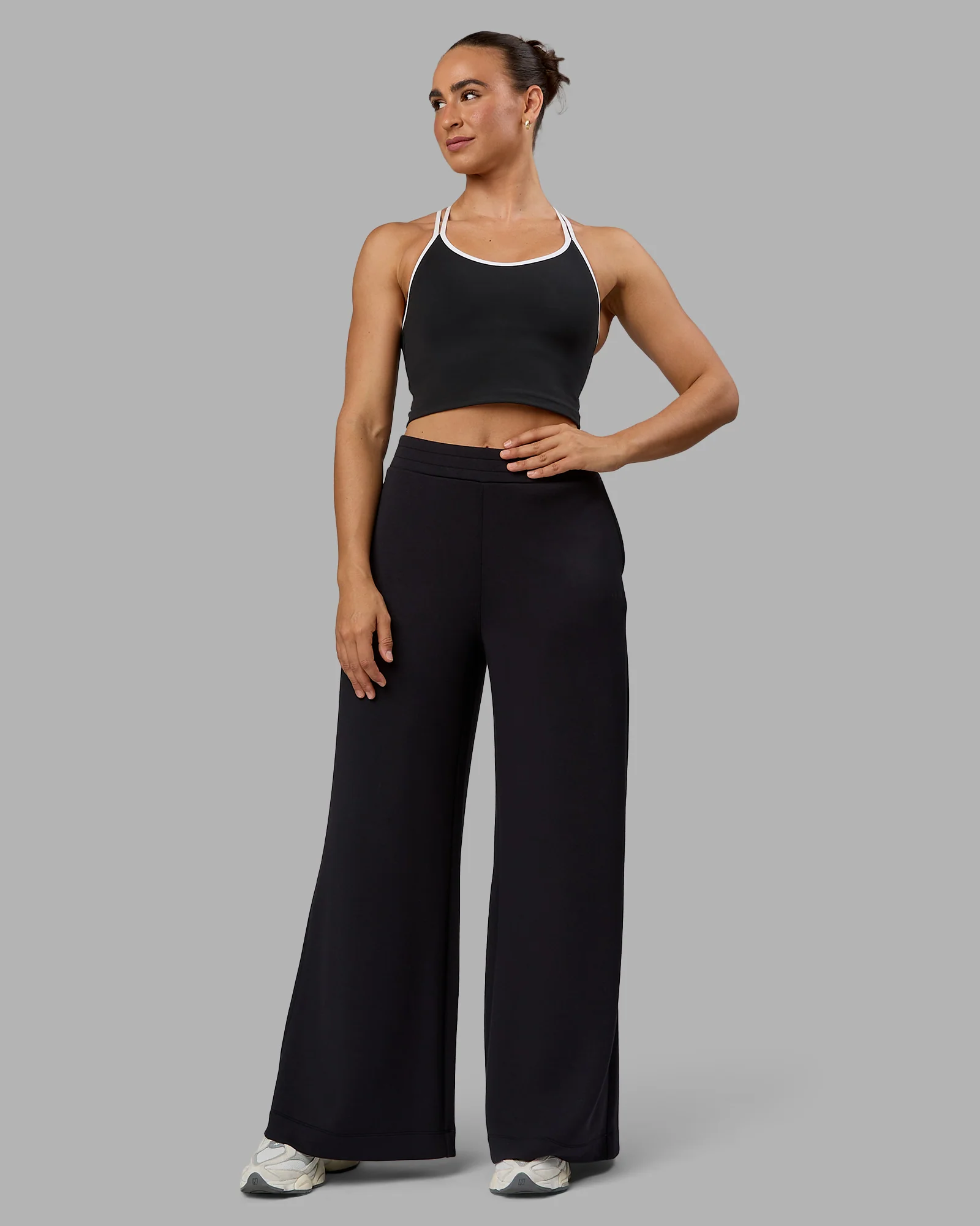Elevate SoftTouch Wide Leg Pant - Black-Black - Image 9