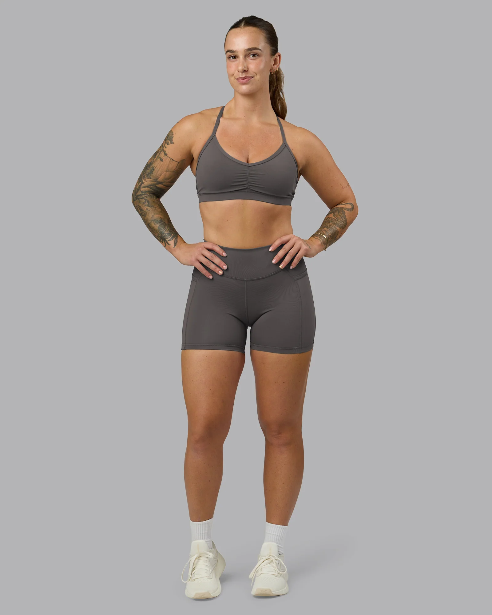 Elite High-Rise 4" Short Pockets - Dark Storm - Image 5