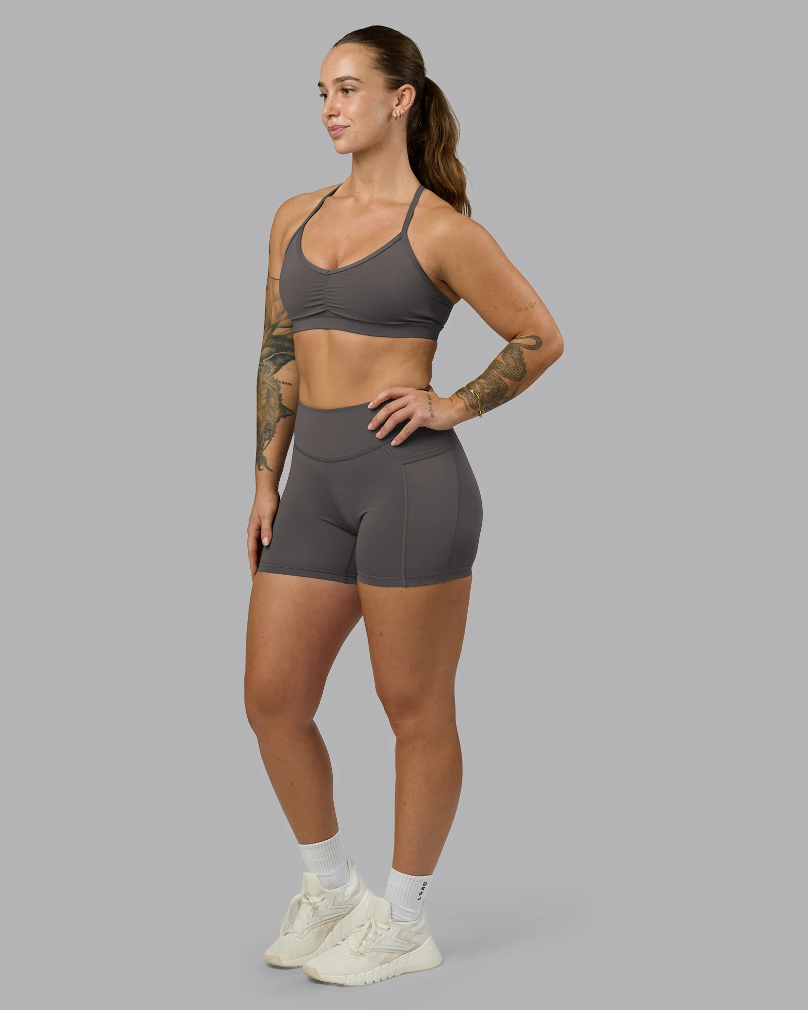 Elite High-Rise 4" Short Pockets - Dark Storm - Image 7