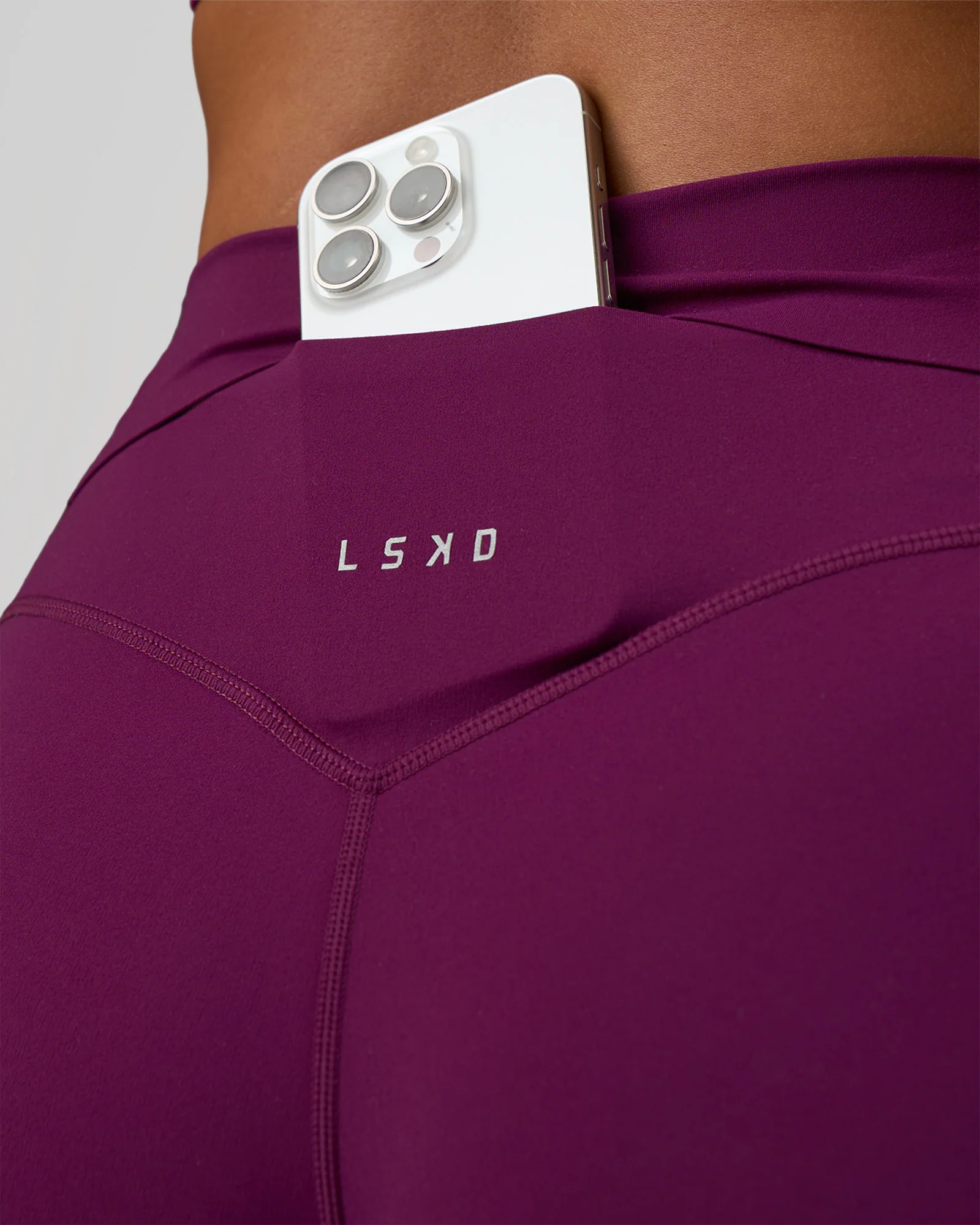 Elixir Defined High-Rise 4" Short Pockets - Plum Caspia - Image 3