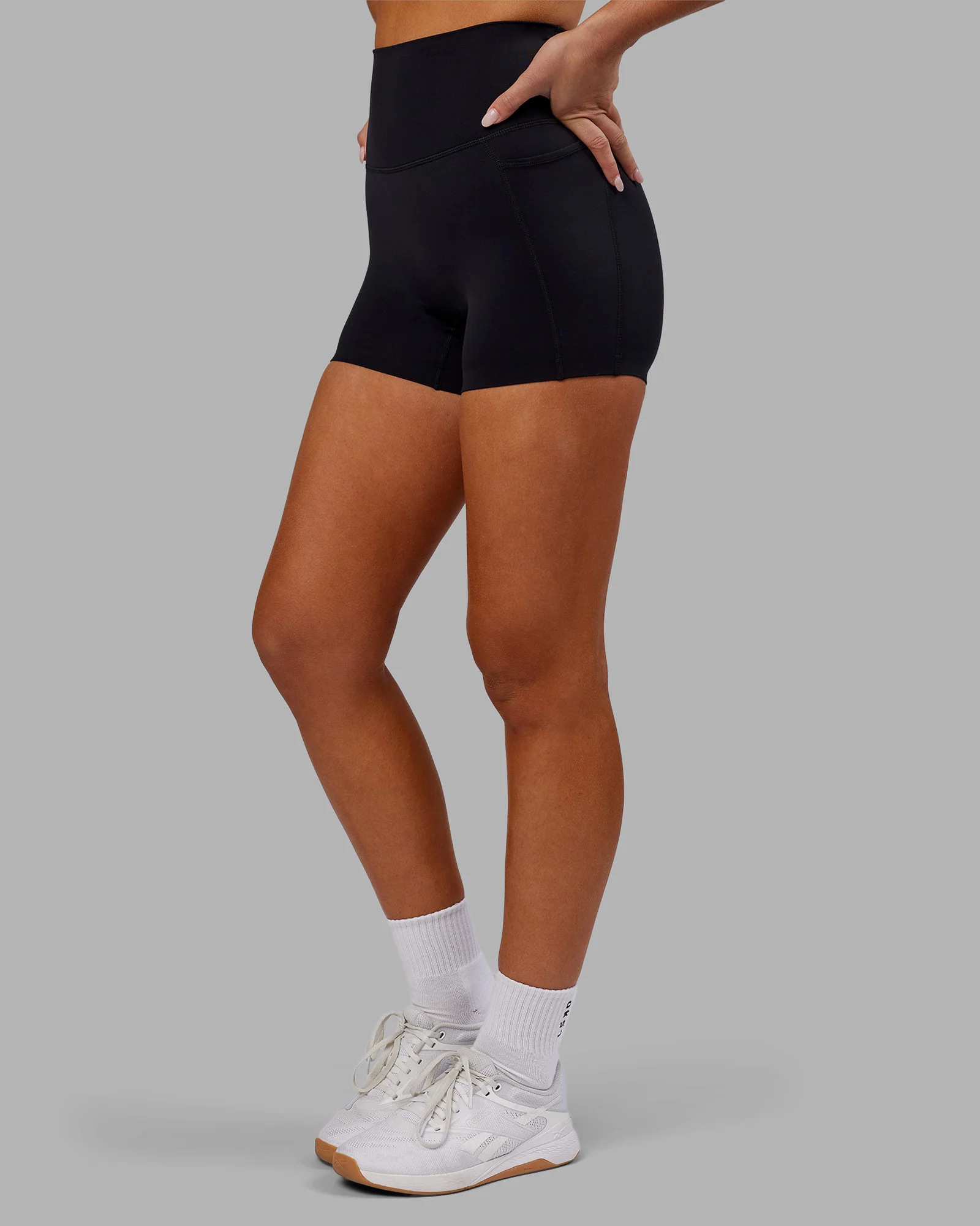 Elixir Ultra High-Rise 4" Short Pockets - Black - Image 7