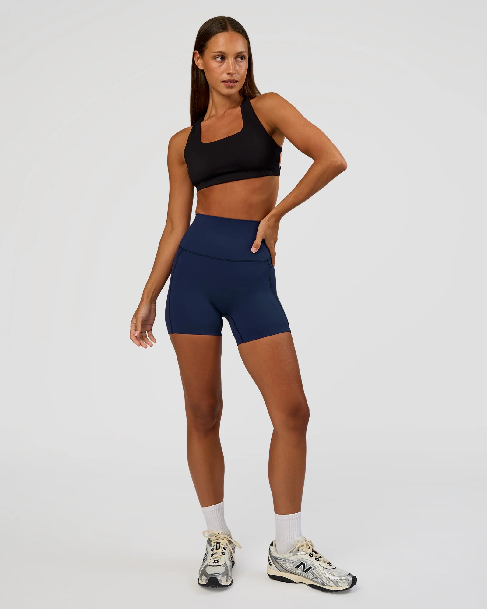 Elixir Ultra High-Rise 4" Short Pockets - Future Navy - Image 5