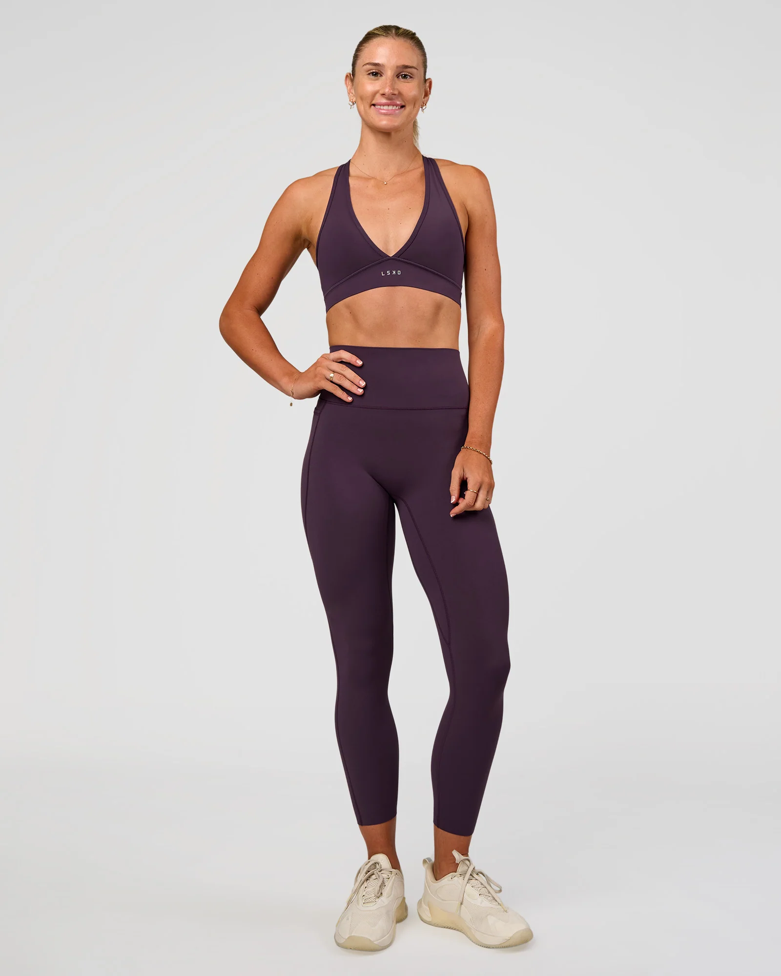 Elixir Ultra High-Rise 7/8 Legging Pockets - Midnight Plum - Image 10