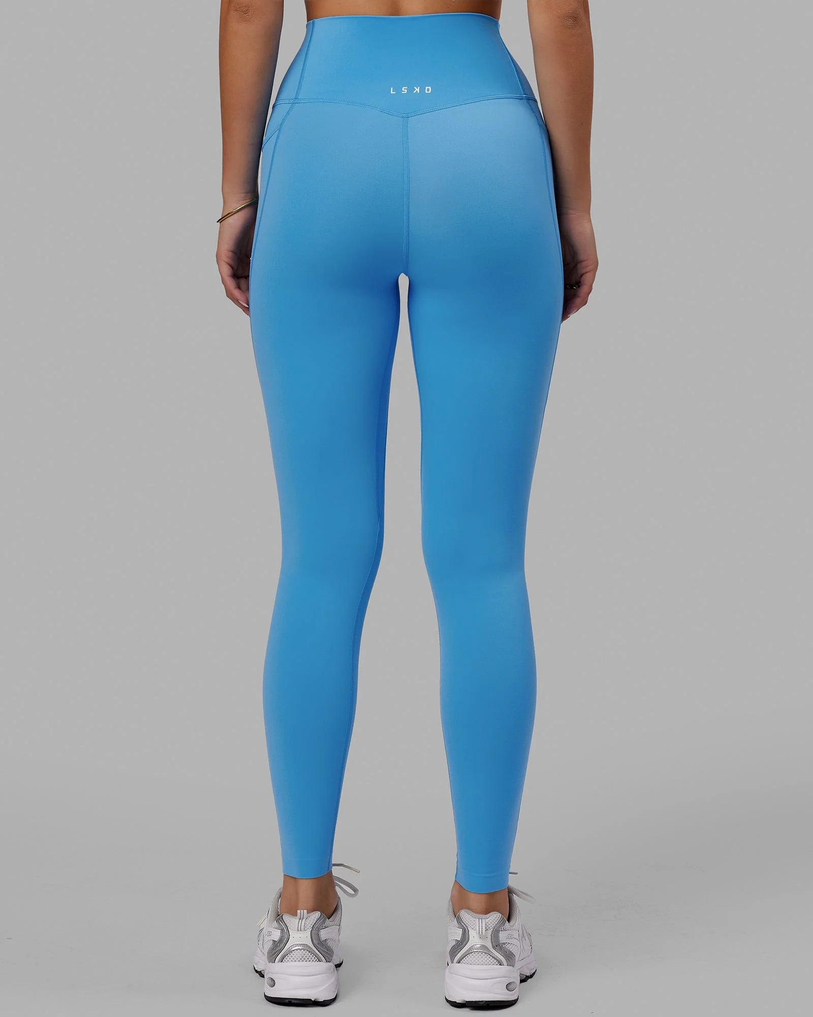 Elixir Ultra High-Rise Full Length Legging Pockets - Azure Blue - Image 4