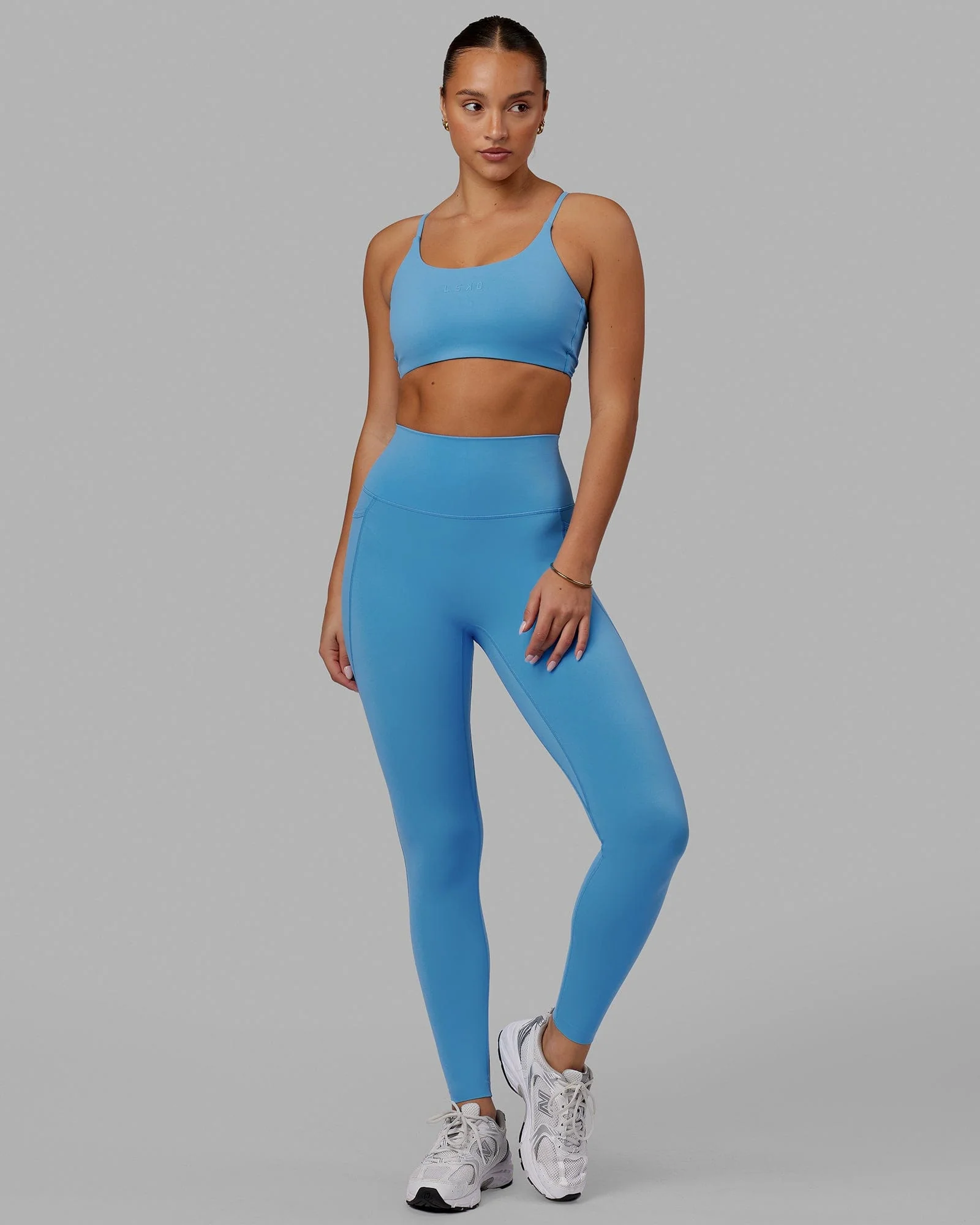 Elixir Ultra High-Rise Full Length Legging Pockets - Azure Blue - Image 8