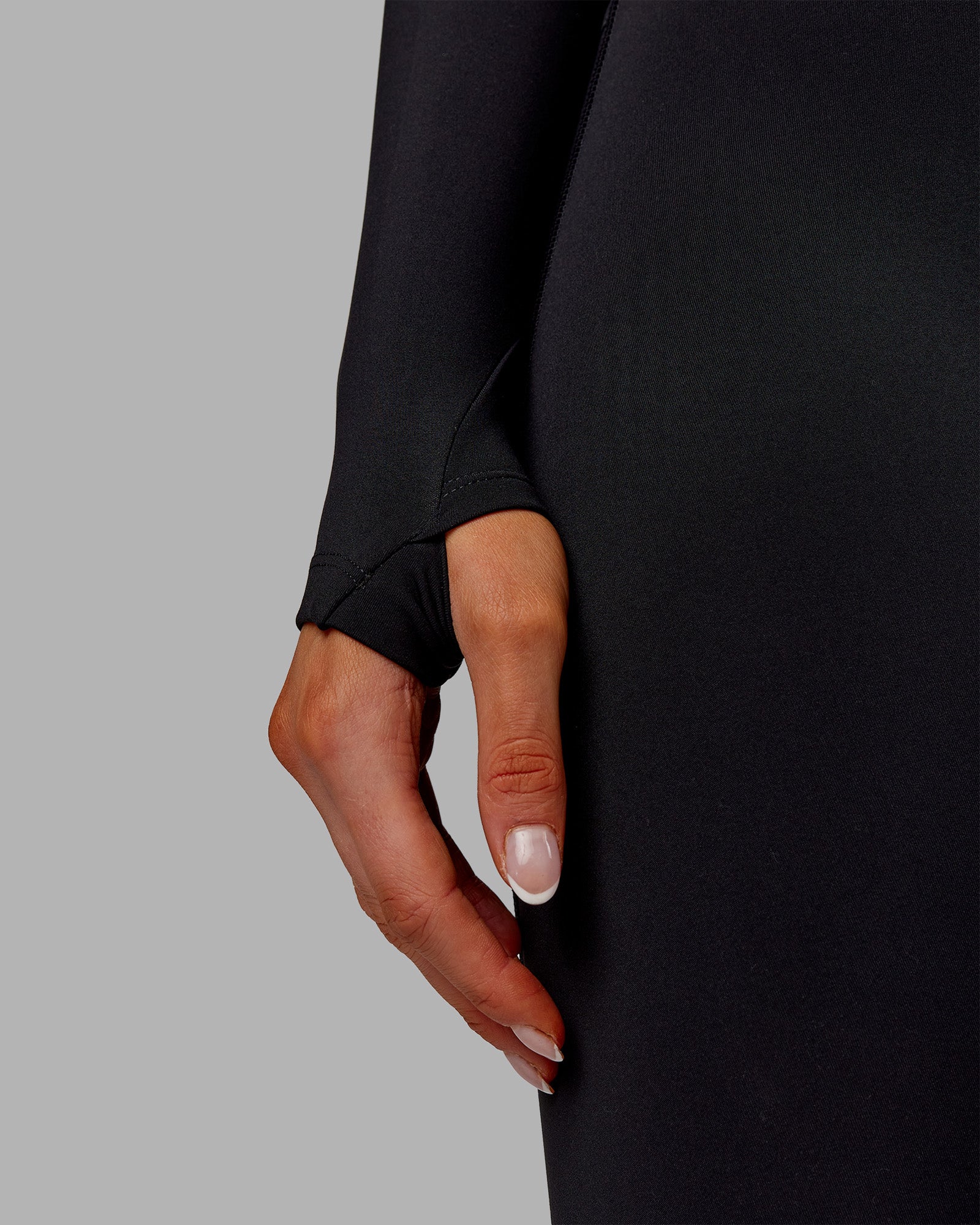 Embrace Thermal Long Sleeve Tee - Black - Image 6