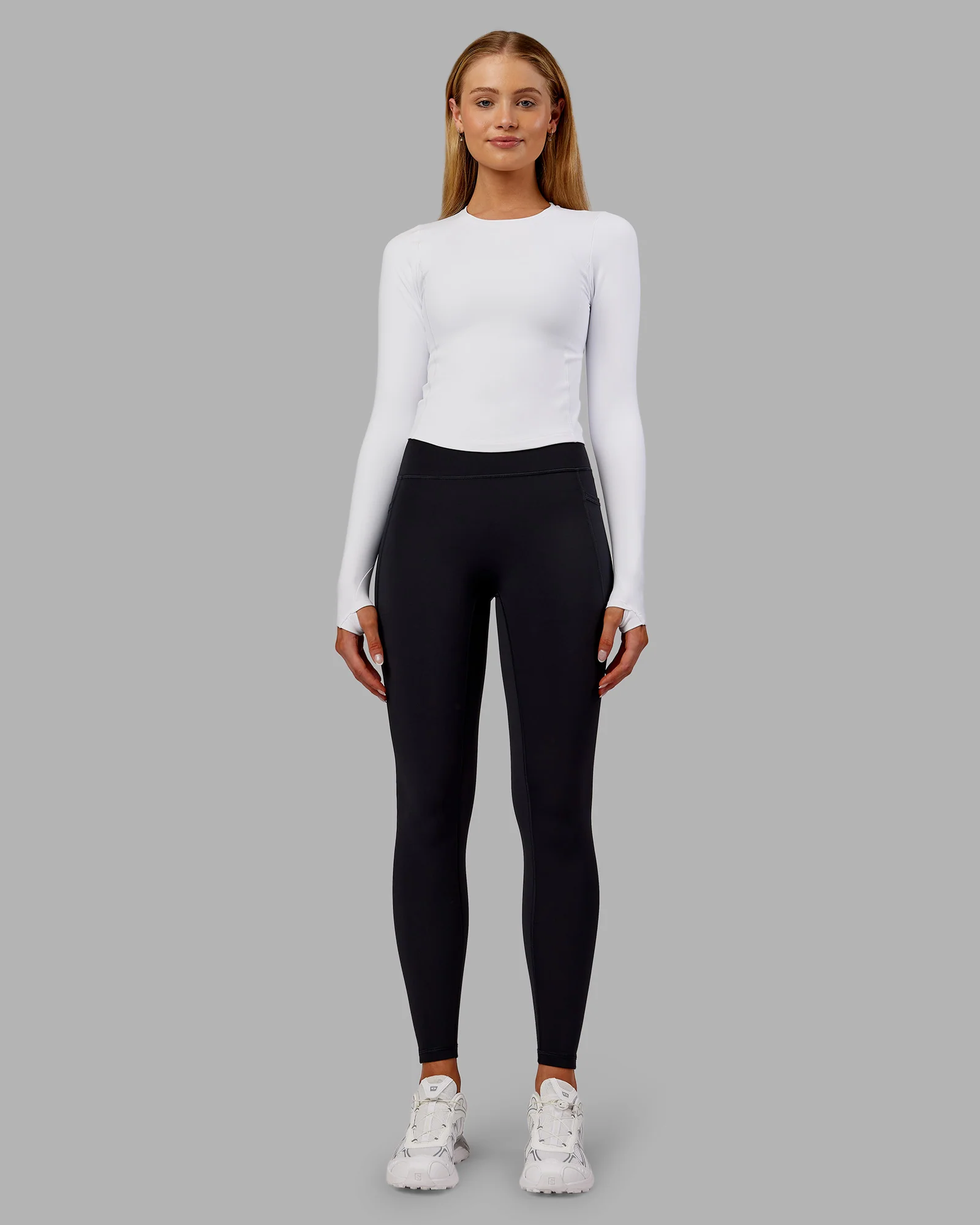 Embrace Thermal Long Sleeve Tee - White - Image 2