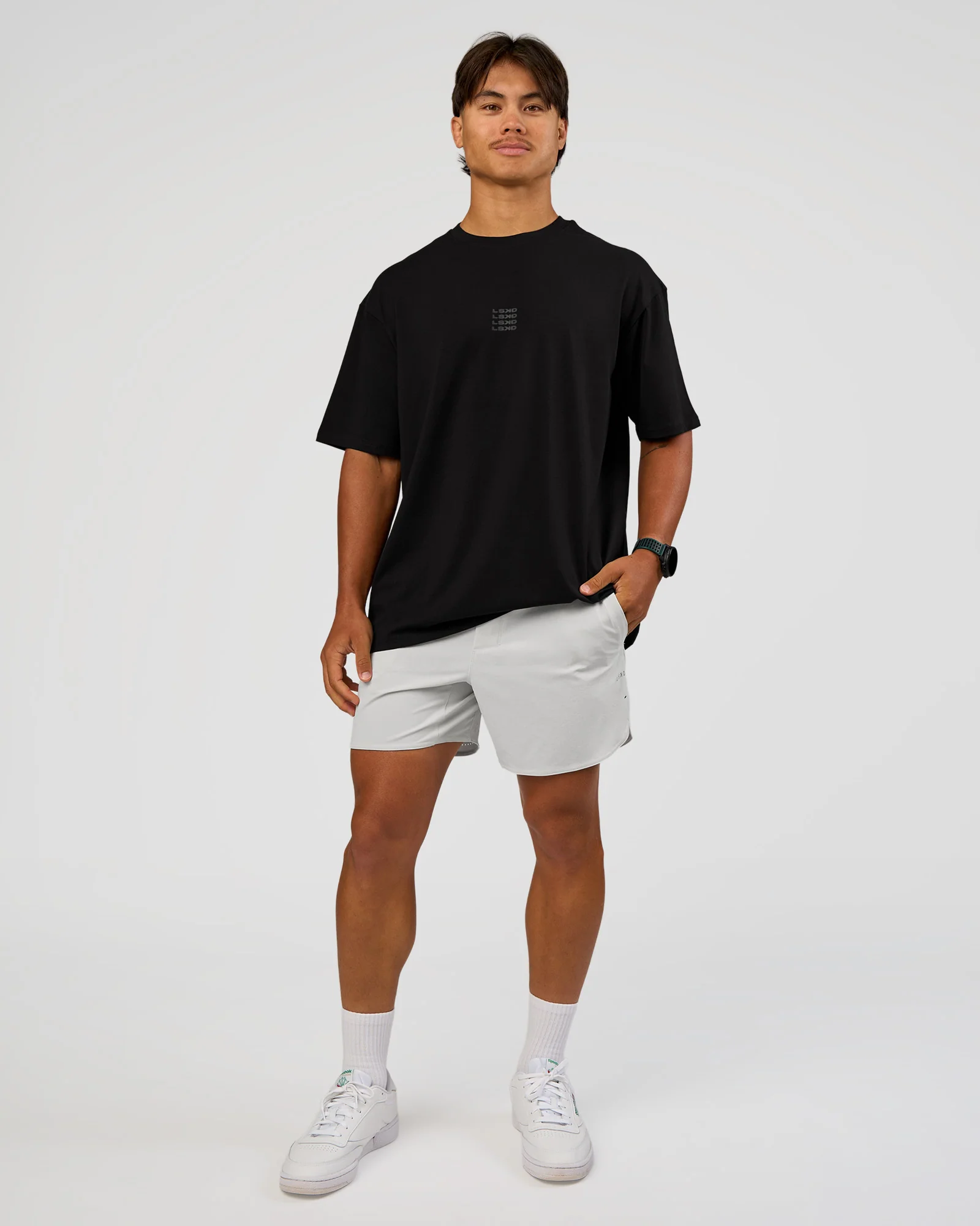 Everyday Elevation FLXCotton Oversized Tee - Black-Black - Image 7