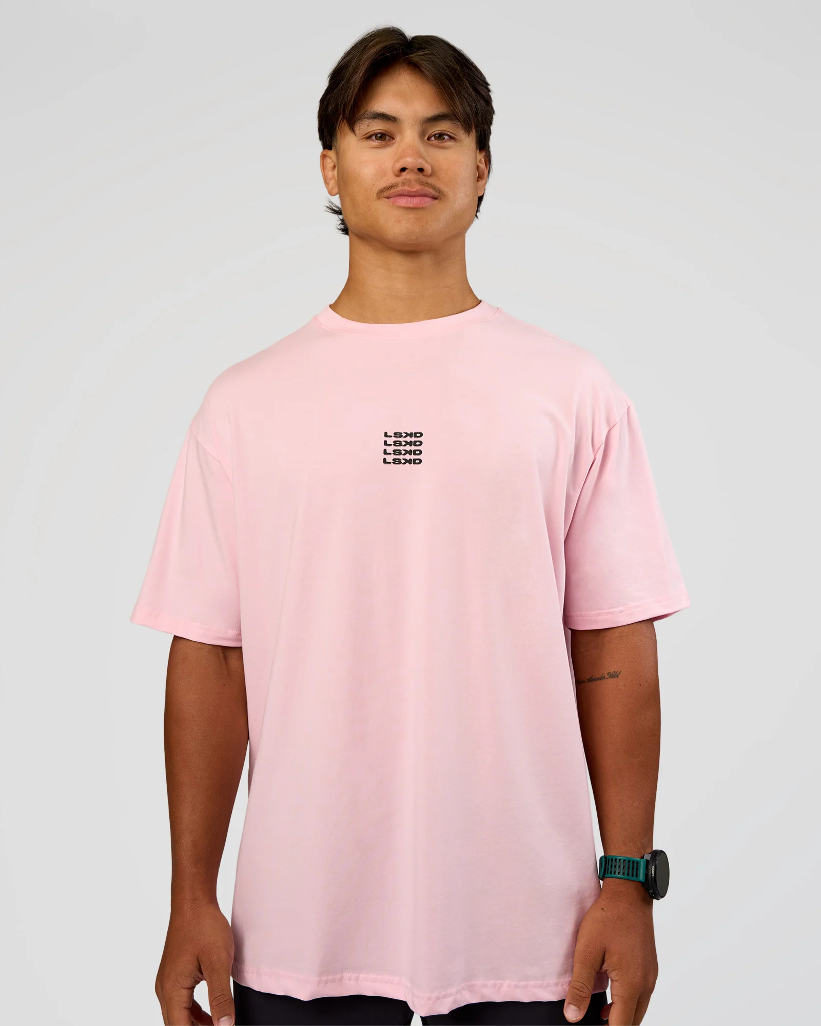 Everyday Elevation FLXCotton Oversized Tee - Marshmallow-Black - Image 2