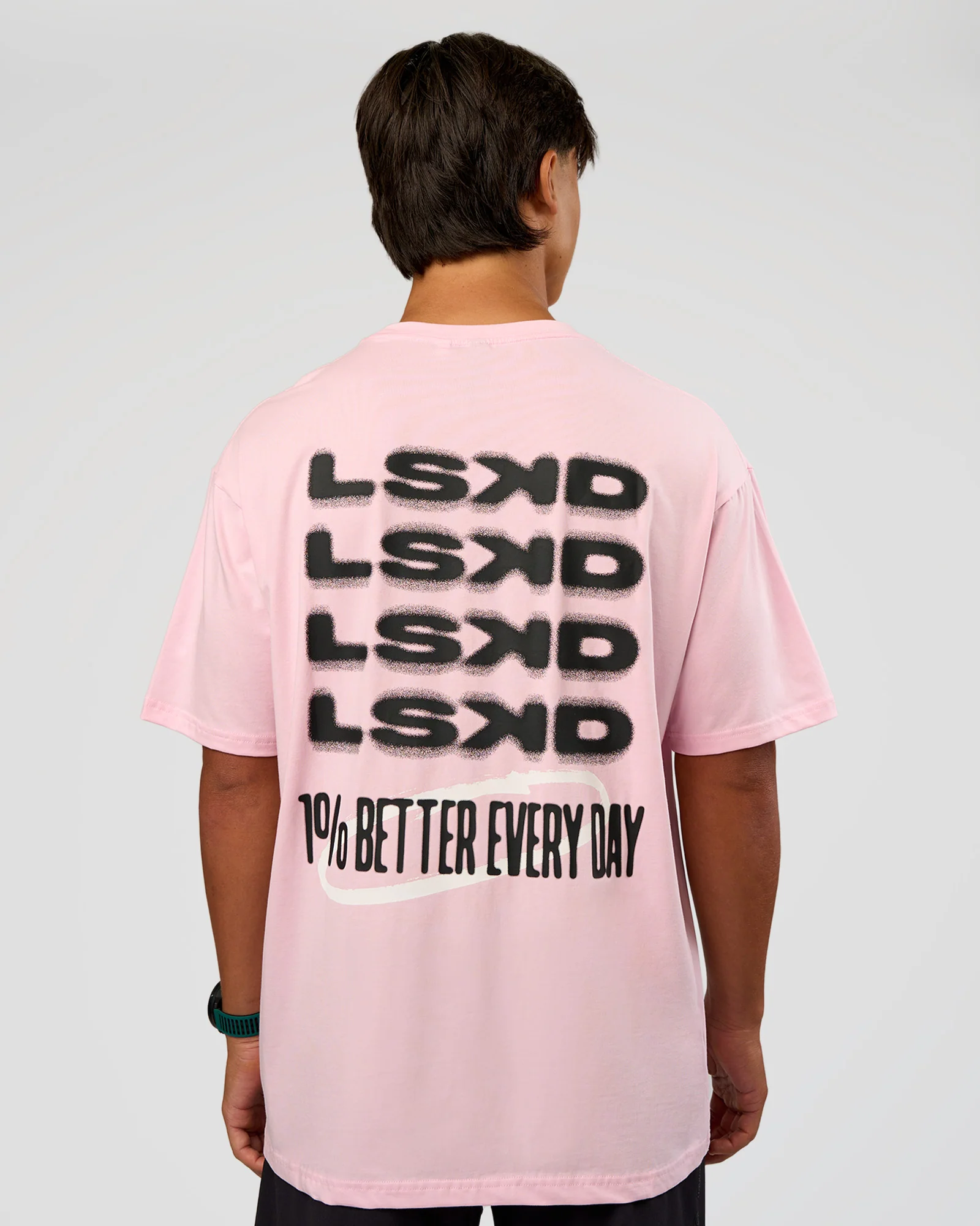 Everyday Elevation FLXCotton Oversized Tee - Marshmallow-Black - Image 3