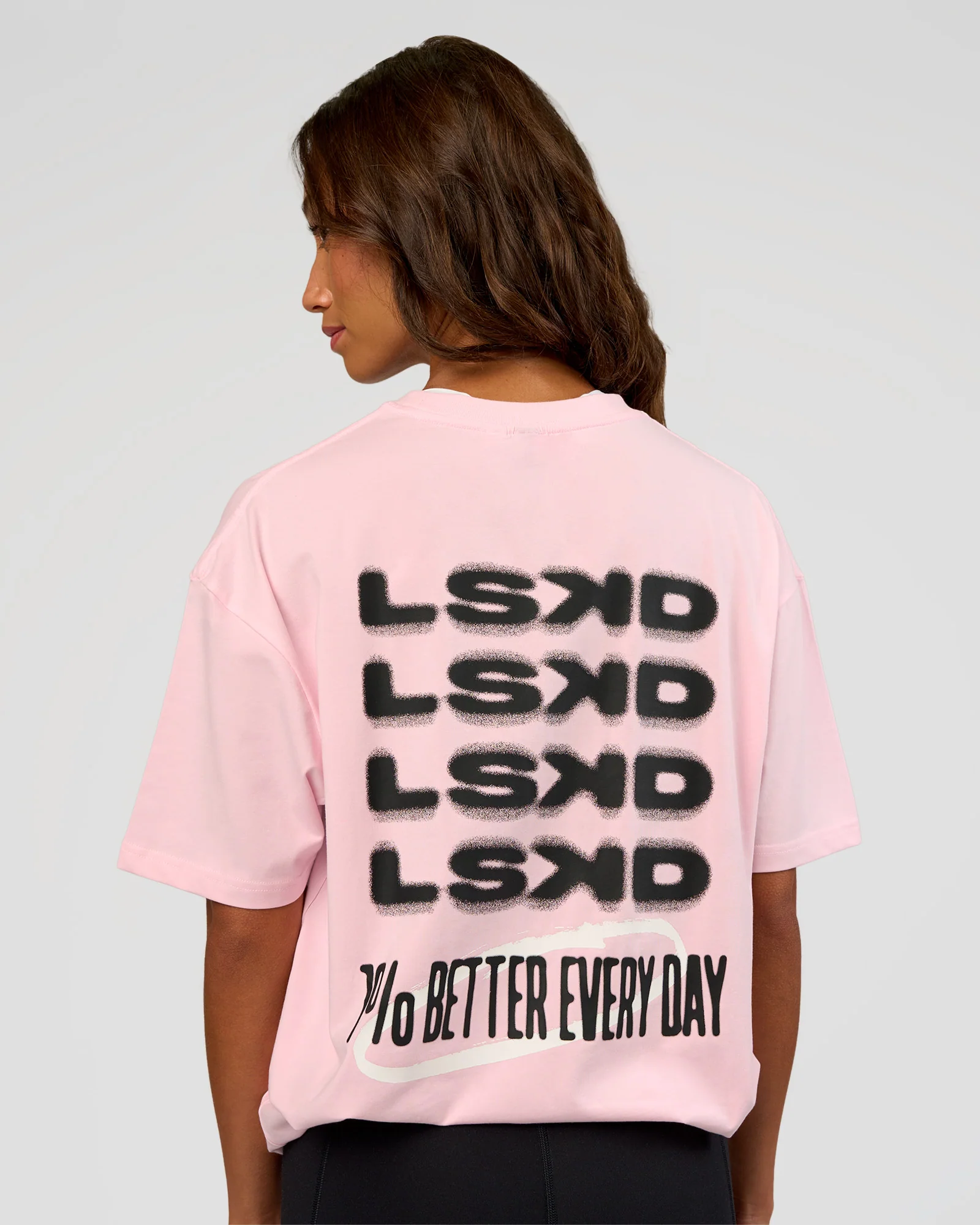 Everyday Elevation FLXCotton Oversized Tee - Marshmallow-Black - Image 5