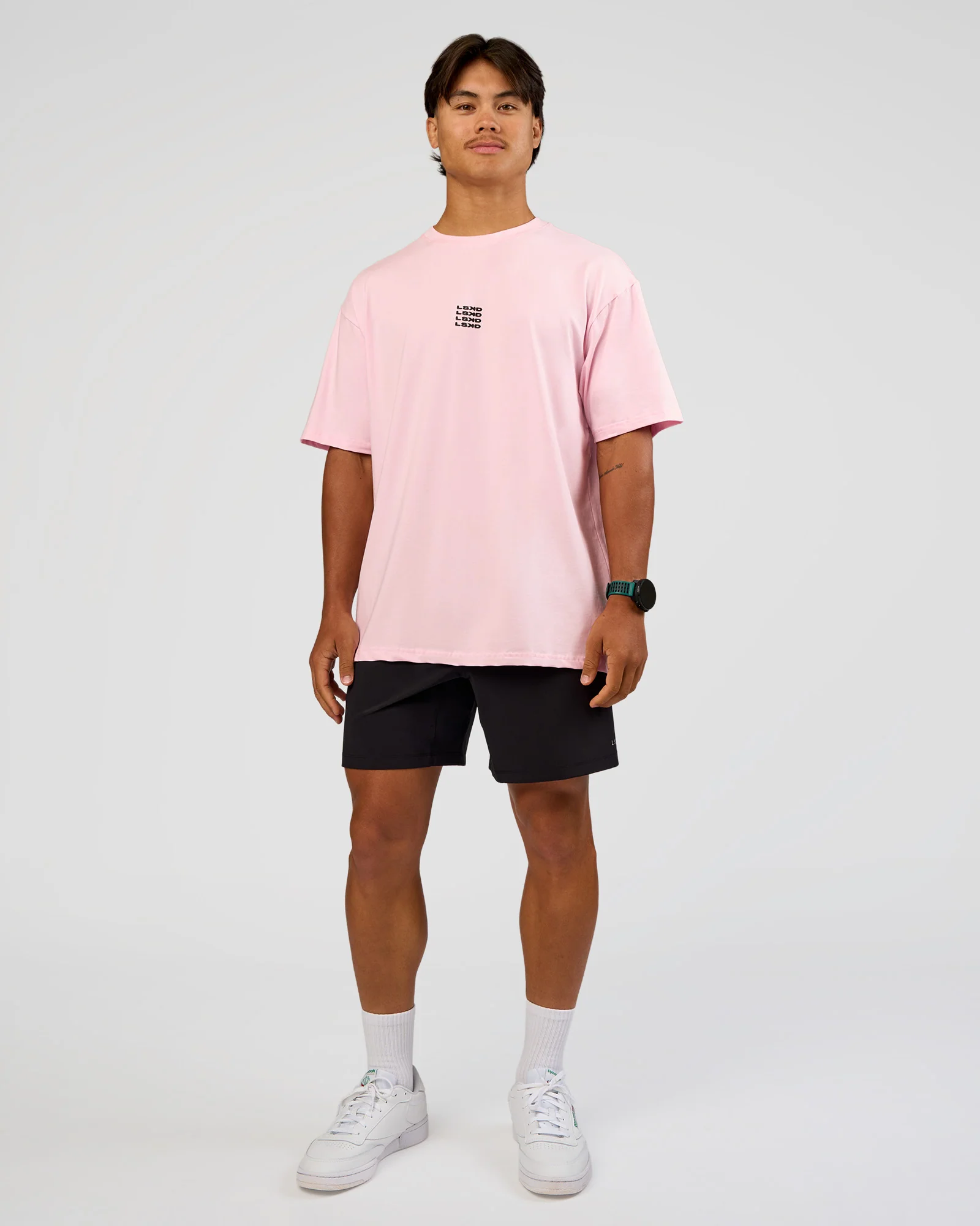 Everyday Elevation FLXCotton Oversized Tee - Marshmallow-Black - Image 8