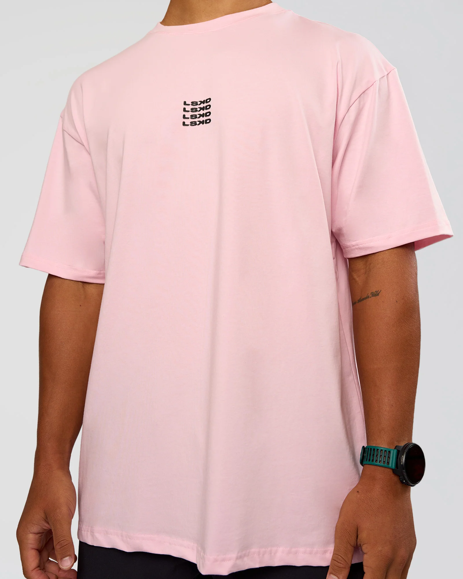 Everyday Elevation FLXCotton Oversized Tee - Marshmallow-Black - Image 9