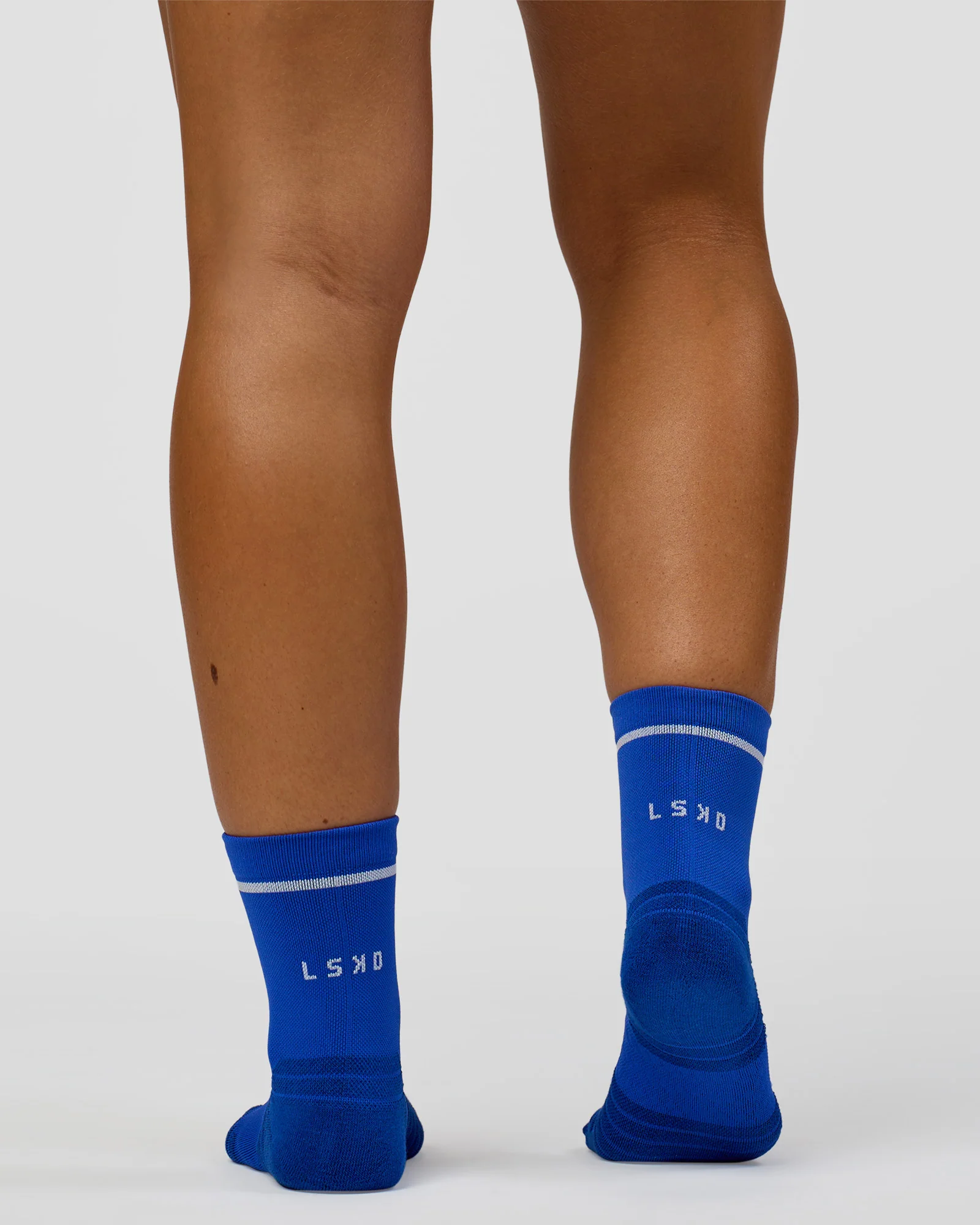 Fast Performance Quarter Socks 2.0 - Electric Indigo-White - Image 3