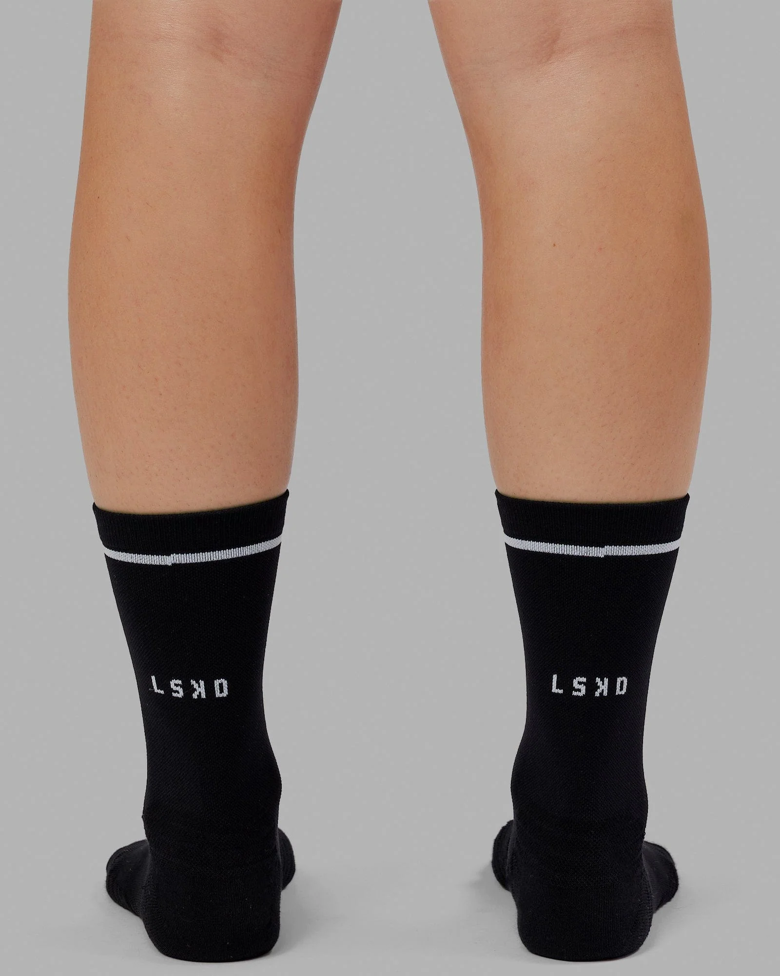 Fast Performance Crew Socks 2.0 - Black-White - Image 3