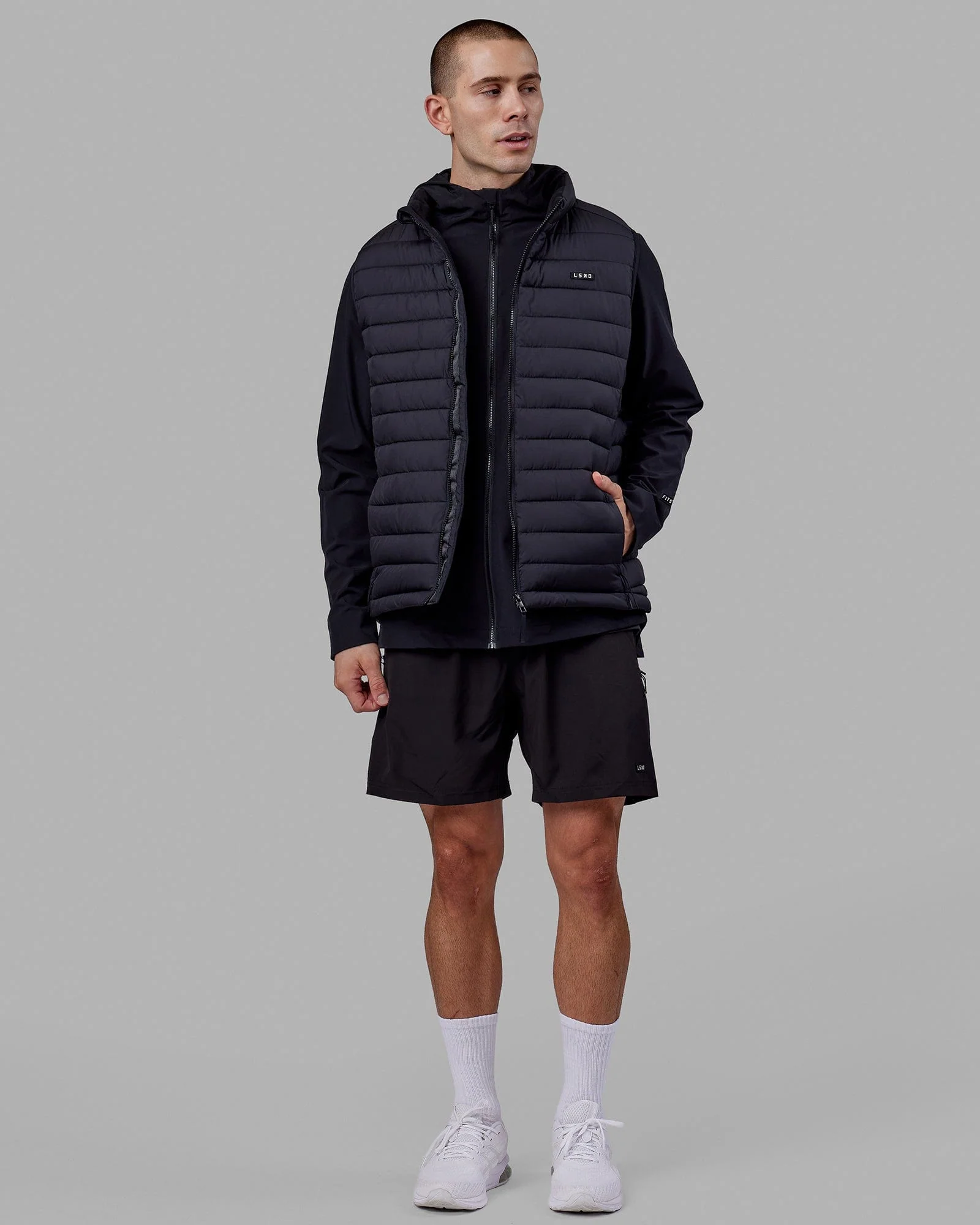 Fitstop Mens Functional Training Jacket - Black - Image 3