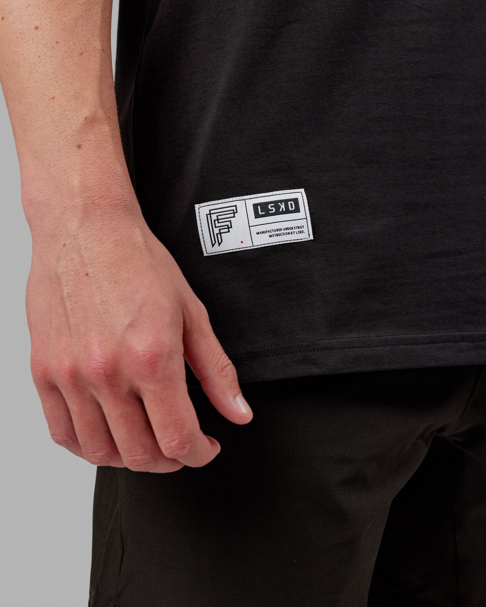 Fitstop Fast FLXCotton Tee - Black-White - Image 6
