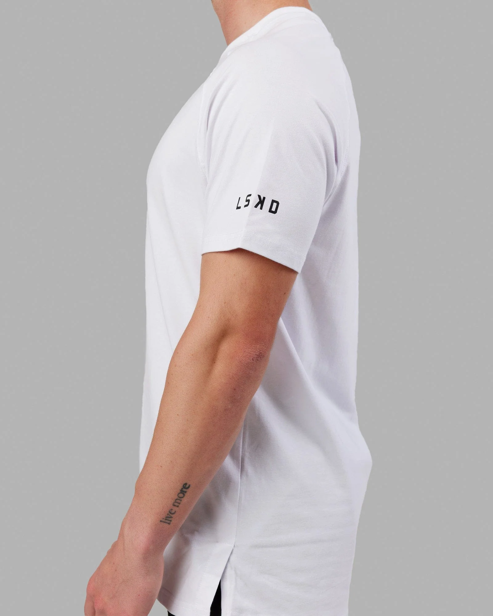 Fitstop Fast FLXCotton Tee - White-Black - Image 5