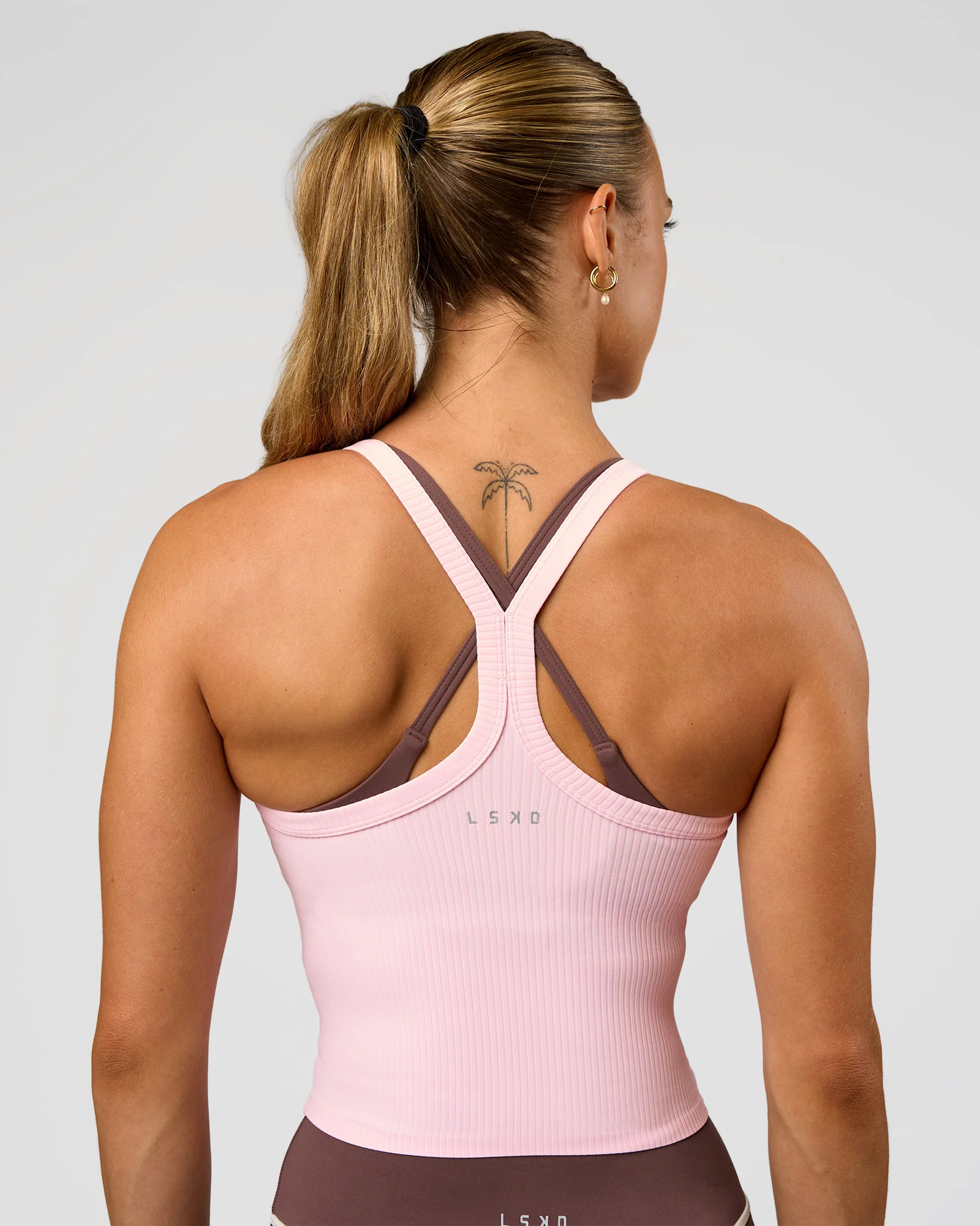 Flame Ribbed Tank - Marshmallow - Image 4