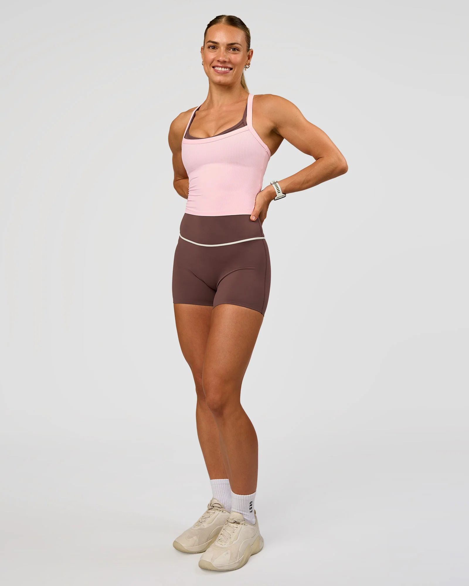 Flame Ribbed Tank - Marshmallow - Image 6