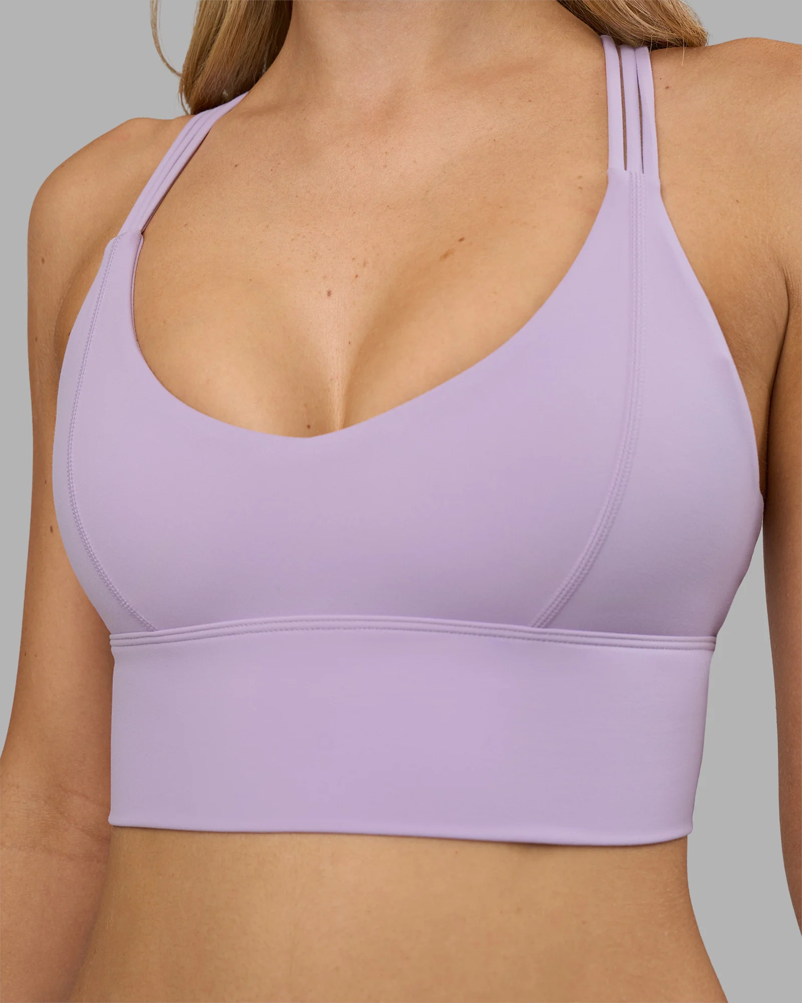 Flash Longline Sports Bra - Pale Lilac - Image 5