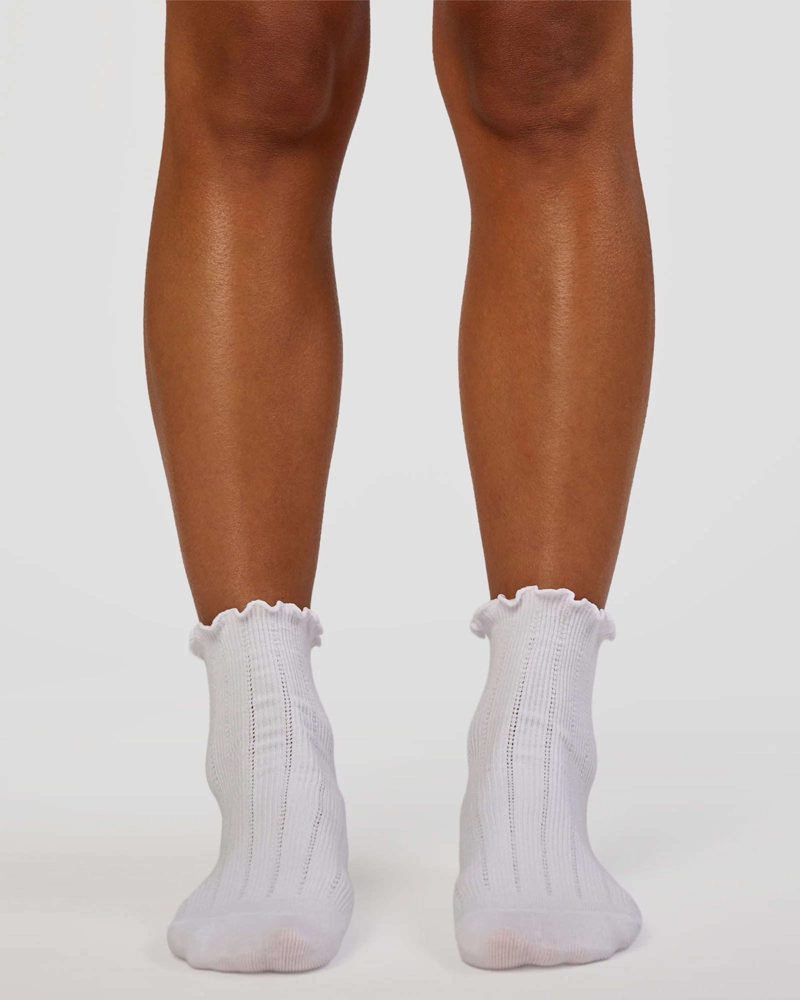 Frill Quarter Sock - White - Image 3