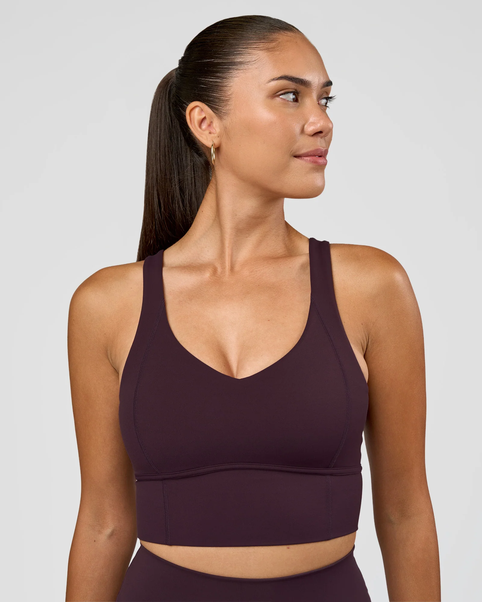 Function Longline Sports Bra - Midnight Plum - Image 6
