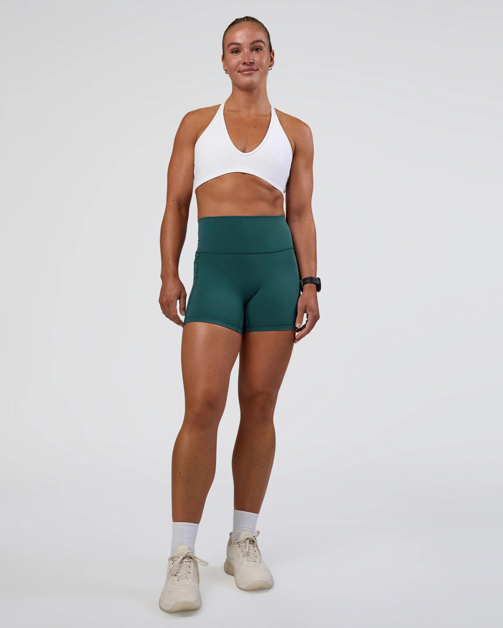 Fusion High-Rise 4" Short Pockets - Transformative Teal - Image 2