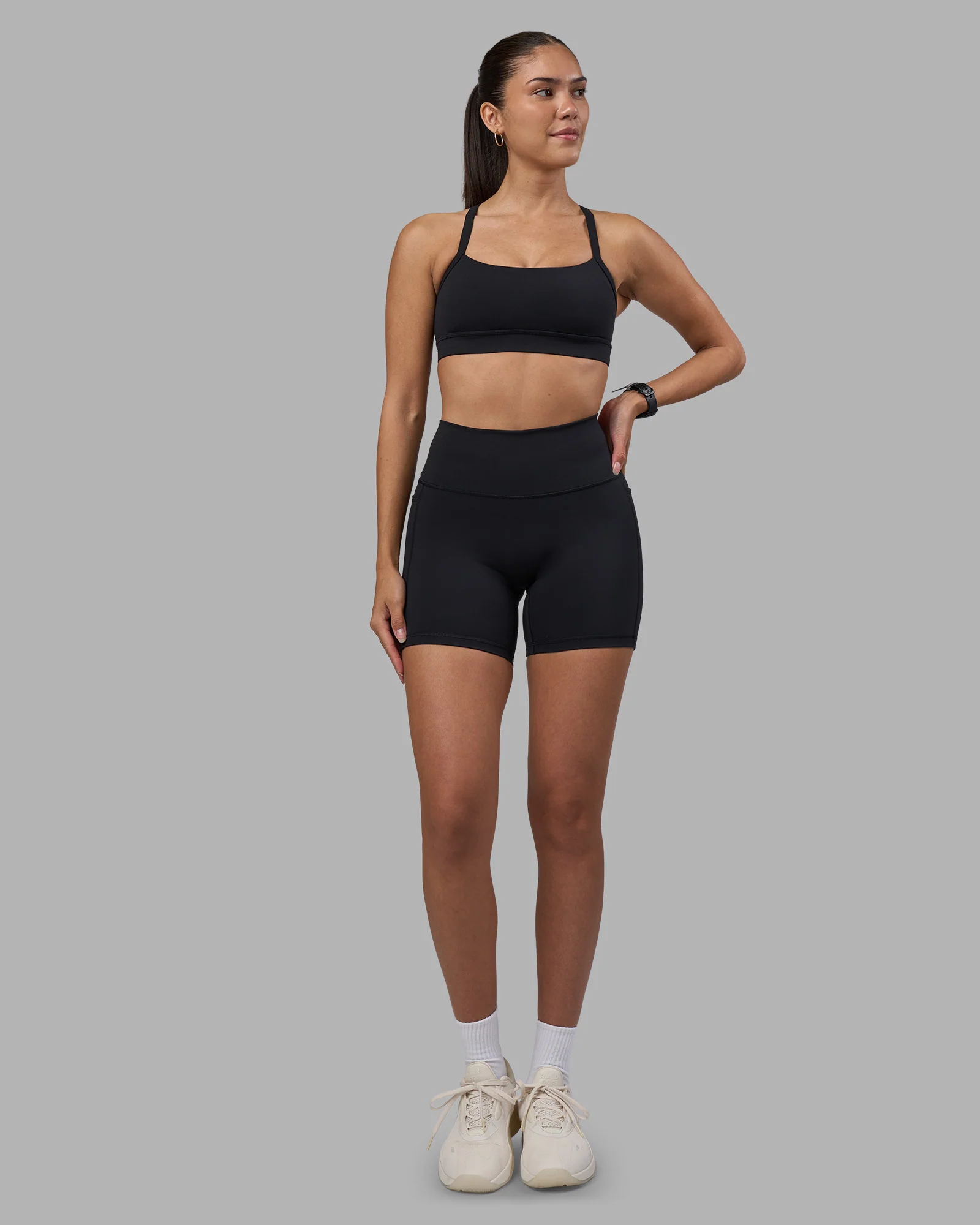 Fusion High-Rise 6" Short Pockets - Black - Image 5