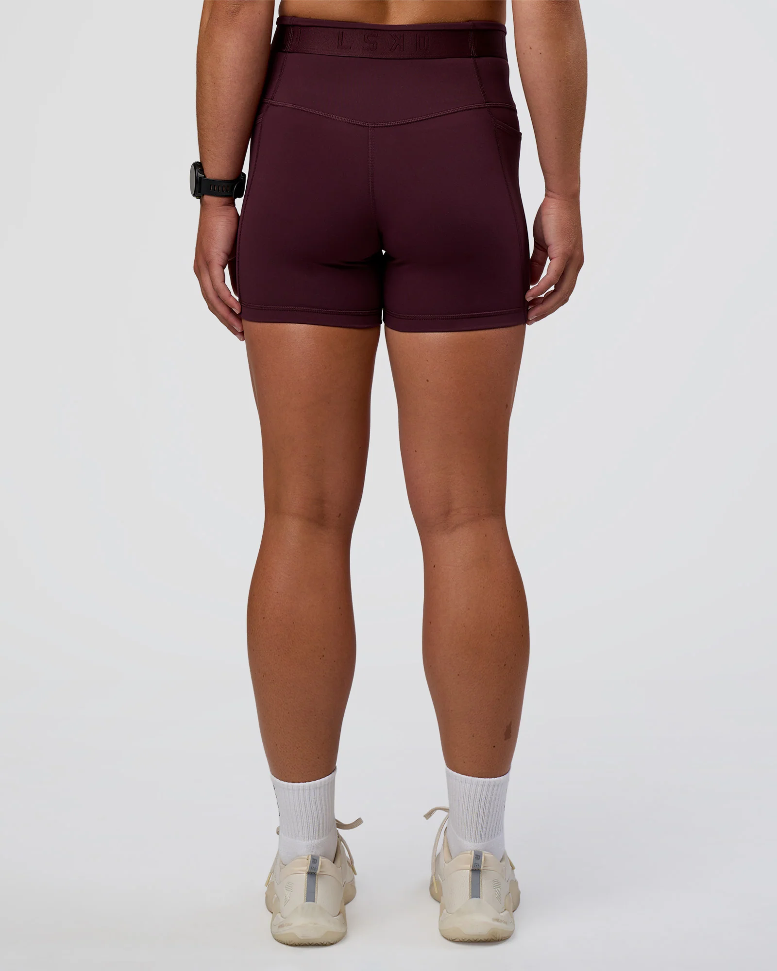 Fusion Jacquard High-Rise 4” Short Pockets - Cherry Lacquer - Image 3
