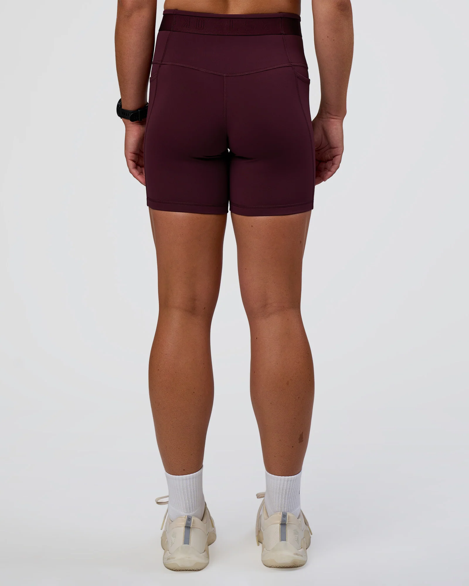 Fusion Jacquard High-Rise 6" Short Pockets - Cherry Lacquer - Image 4