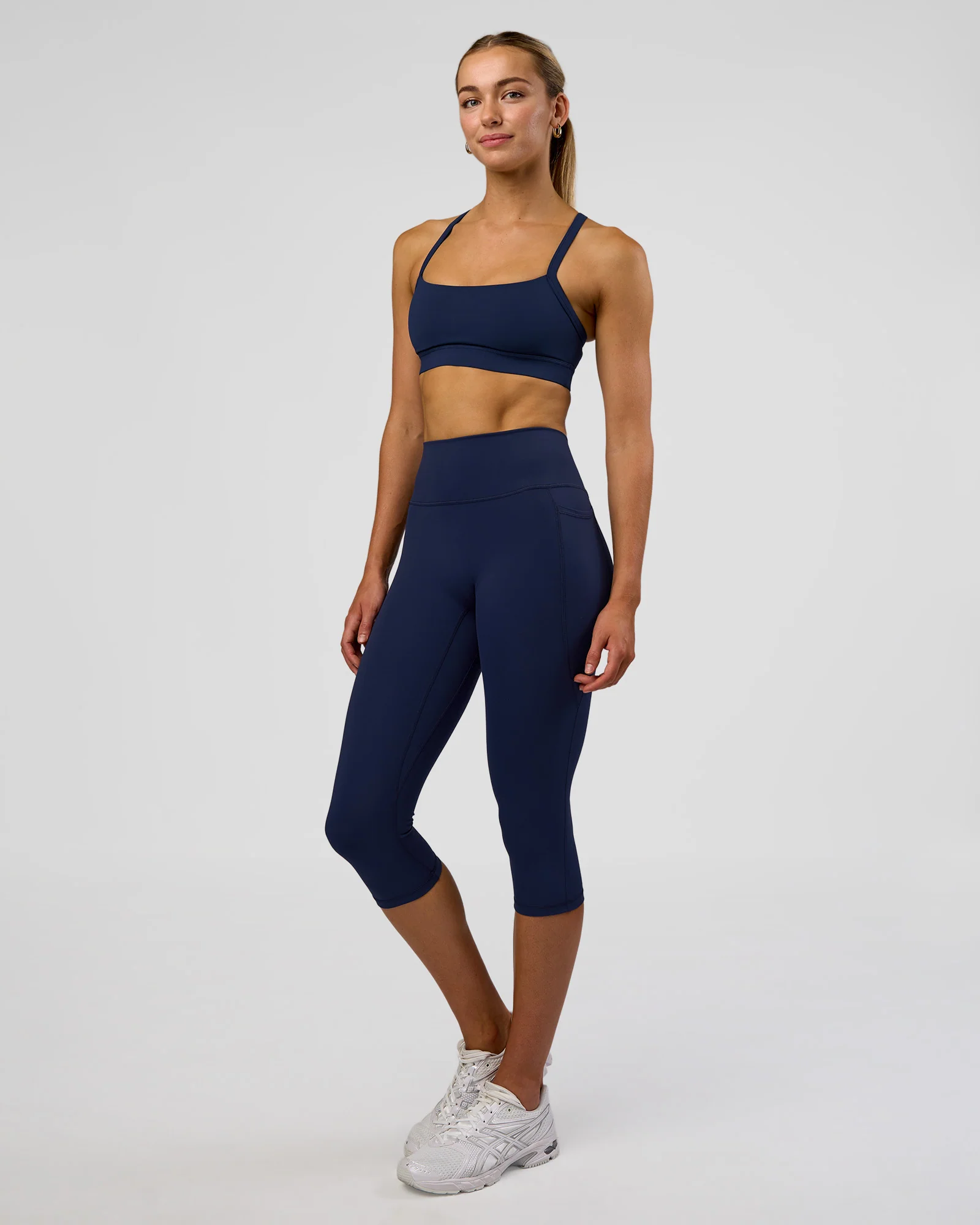 Fusion Ultra High-Rise 3/4 Legging Pockets - Future Navy - Image 5