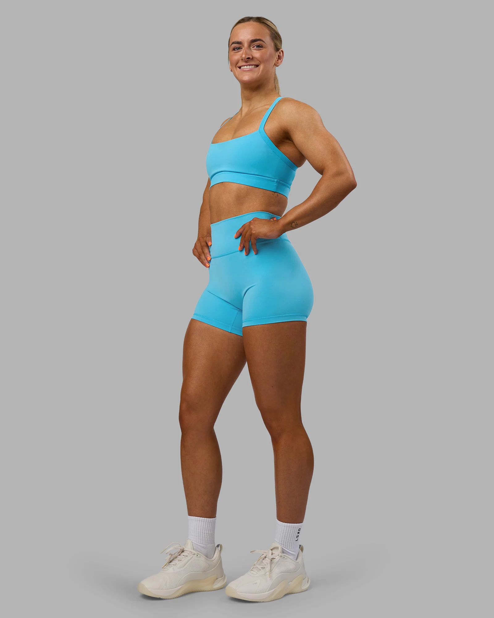 Fusion Ultra High-Rise 4" Short - Blue Atoll - Image 4