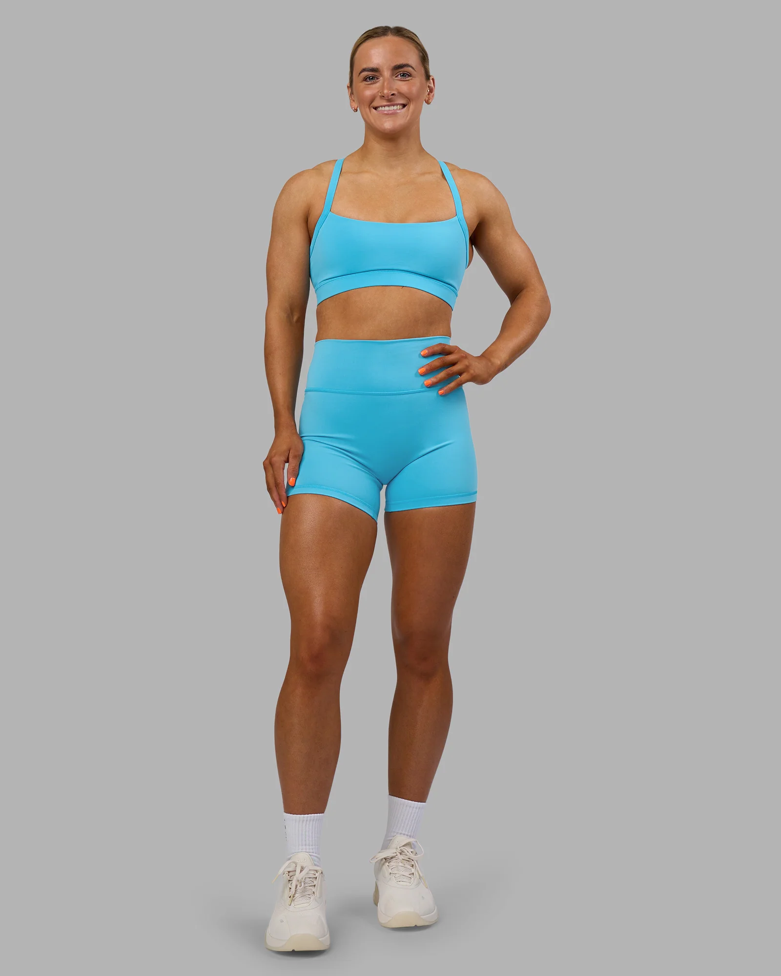 Fusion Ultra High-Rise 4" Short - Blue Atoll - Image 8