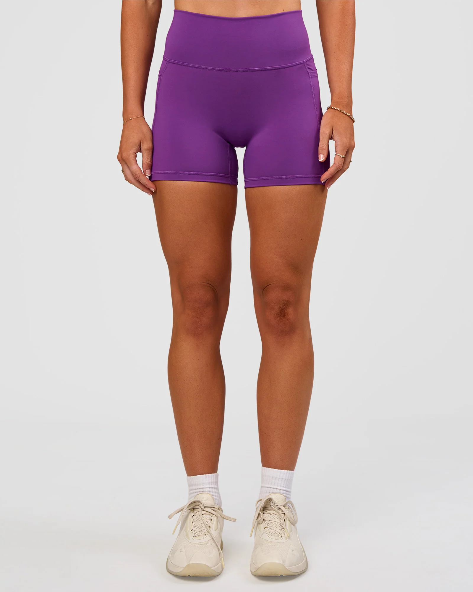 Fusion Ultra High-Rise 4" Short Pockets - Fresh Purple - Image 8
